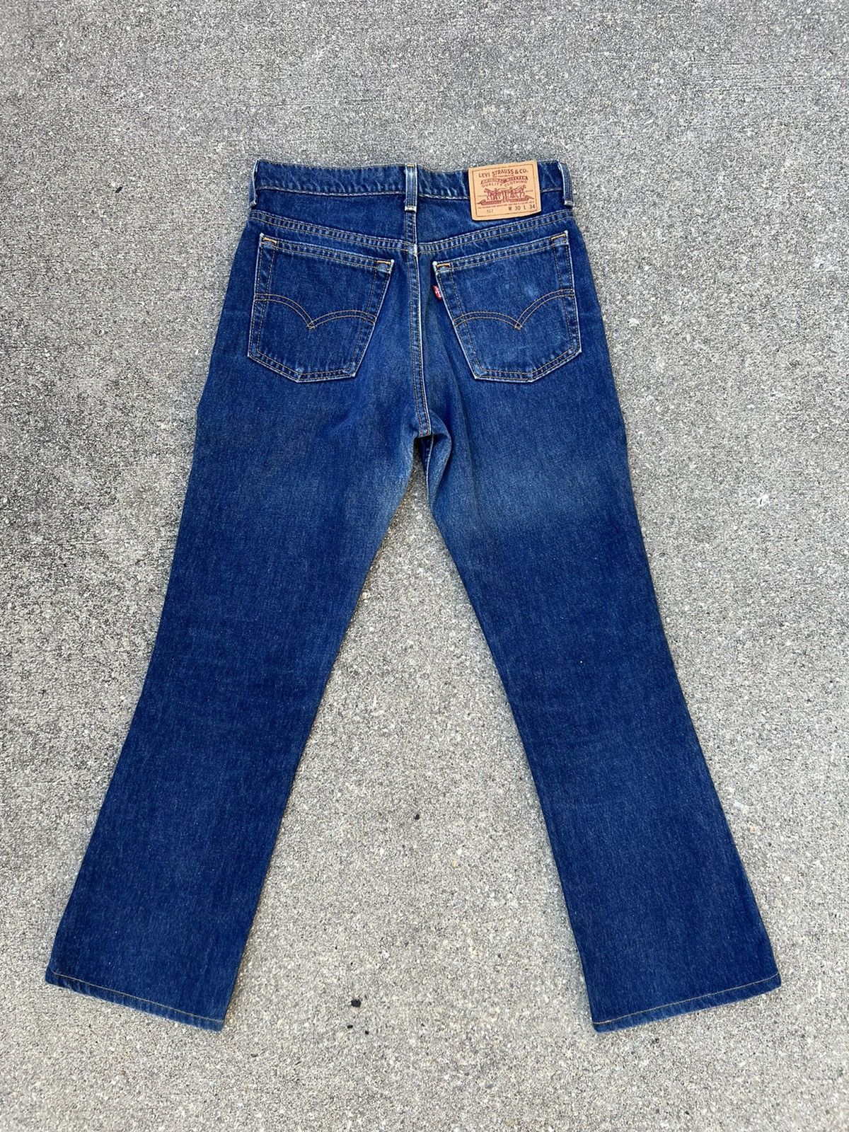 Levi's × Vintage Vintage 1996 Levi’s 517 Usa Fade Denim Cropped Flare Jeans Size US 30 / EU 46 - 2 Thumbnail