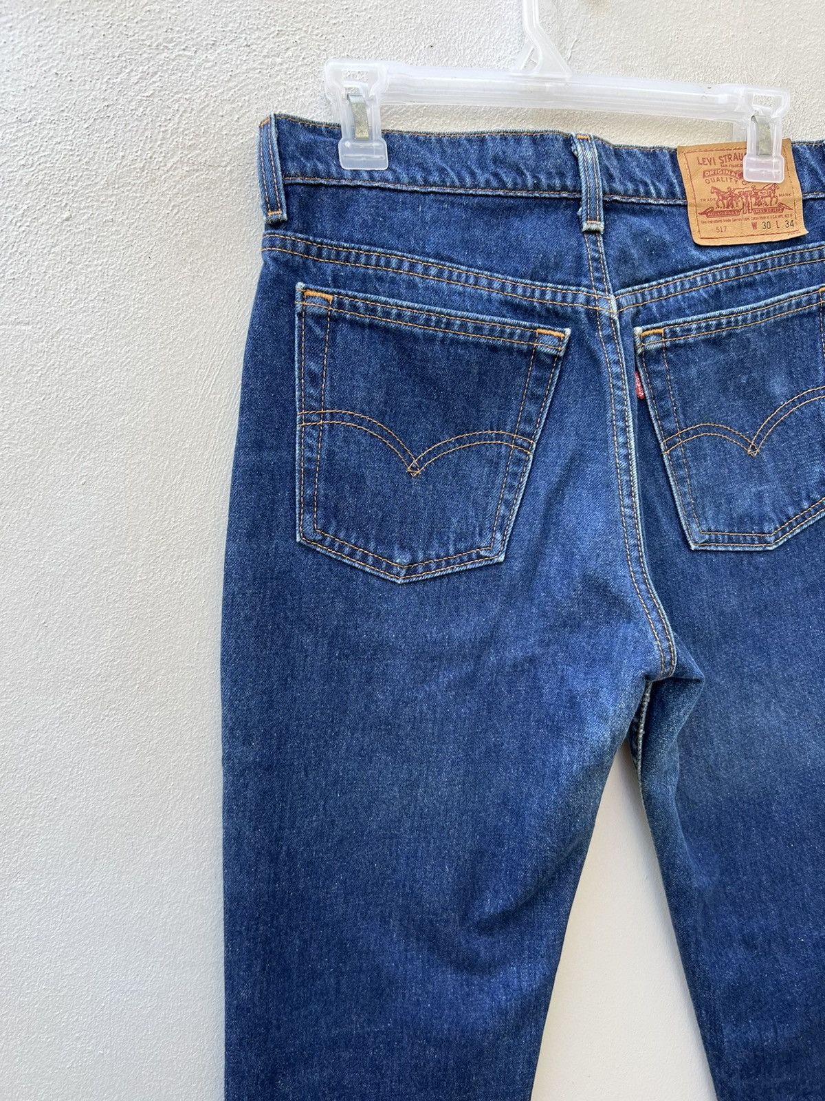 Levi's × Vintage Vintage 1996 Levi’s 517 Usa Fade Denim Cropped Flare Jeans Size US 30 / EU 46 - 11 Thumbnail