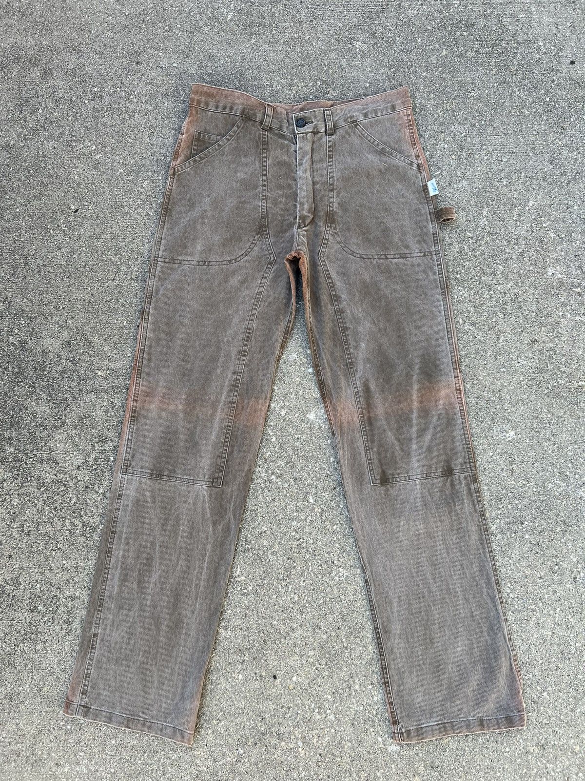 Vintage Vintage Yarmo England Fade Corduroy Double knee Work Pant Size US 32 / EU 48 - 1 Thumbnail