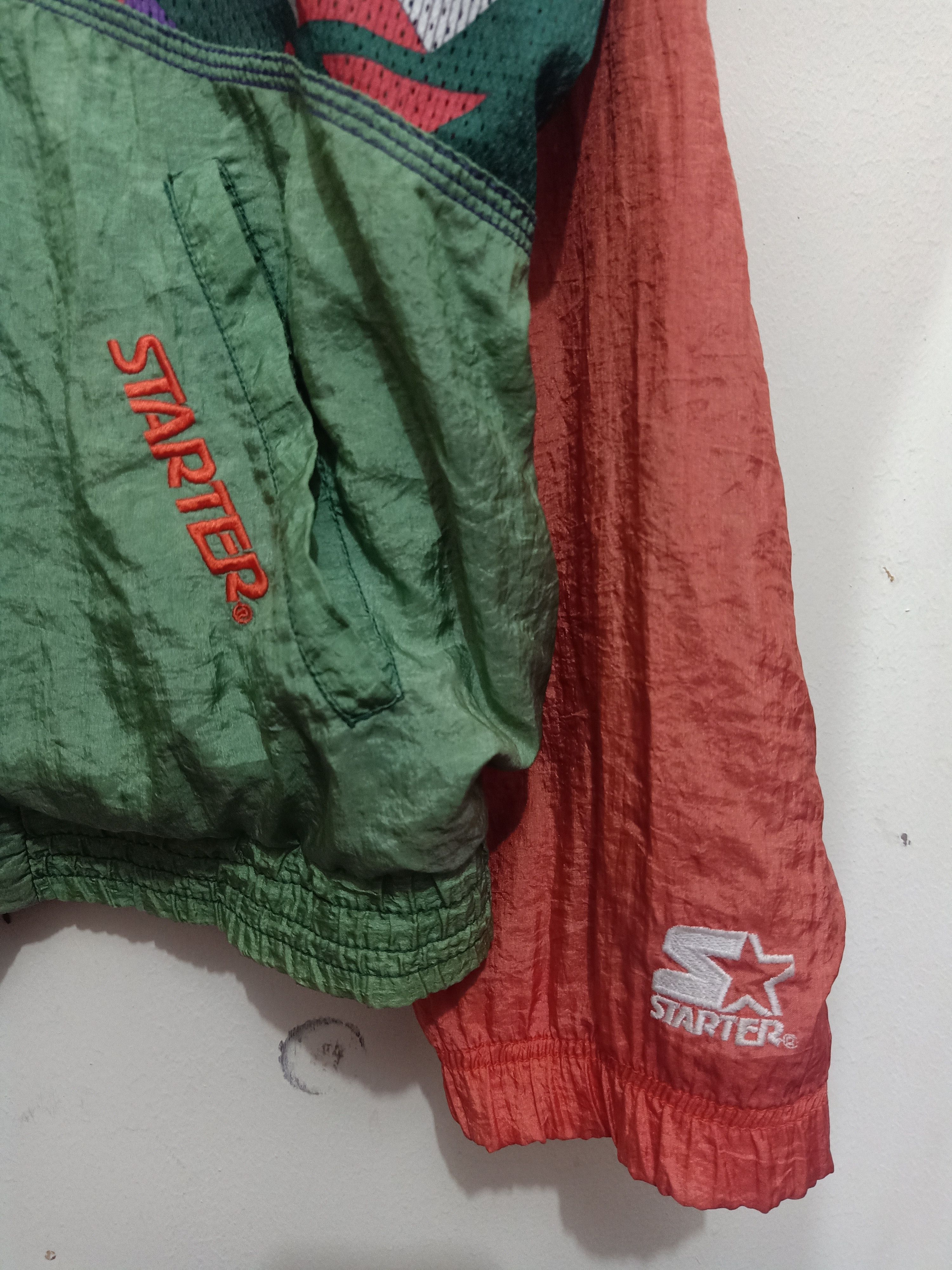 Vintage Rare Starter Rugged Terrain Geometric Windbreaker Jacket Size US L / EU 52-54 / 3 - 2 Thumbnail