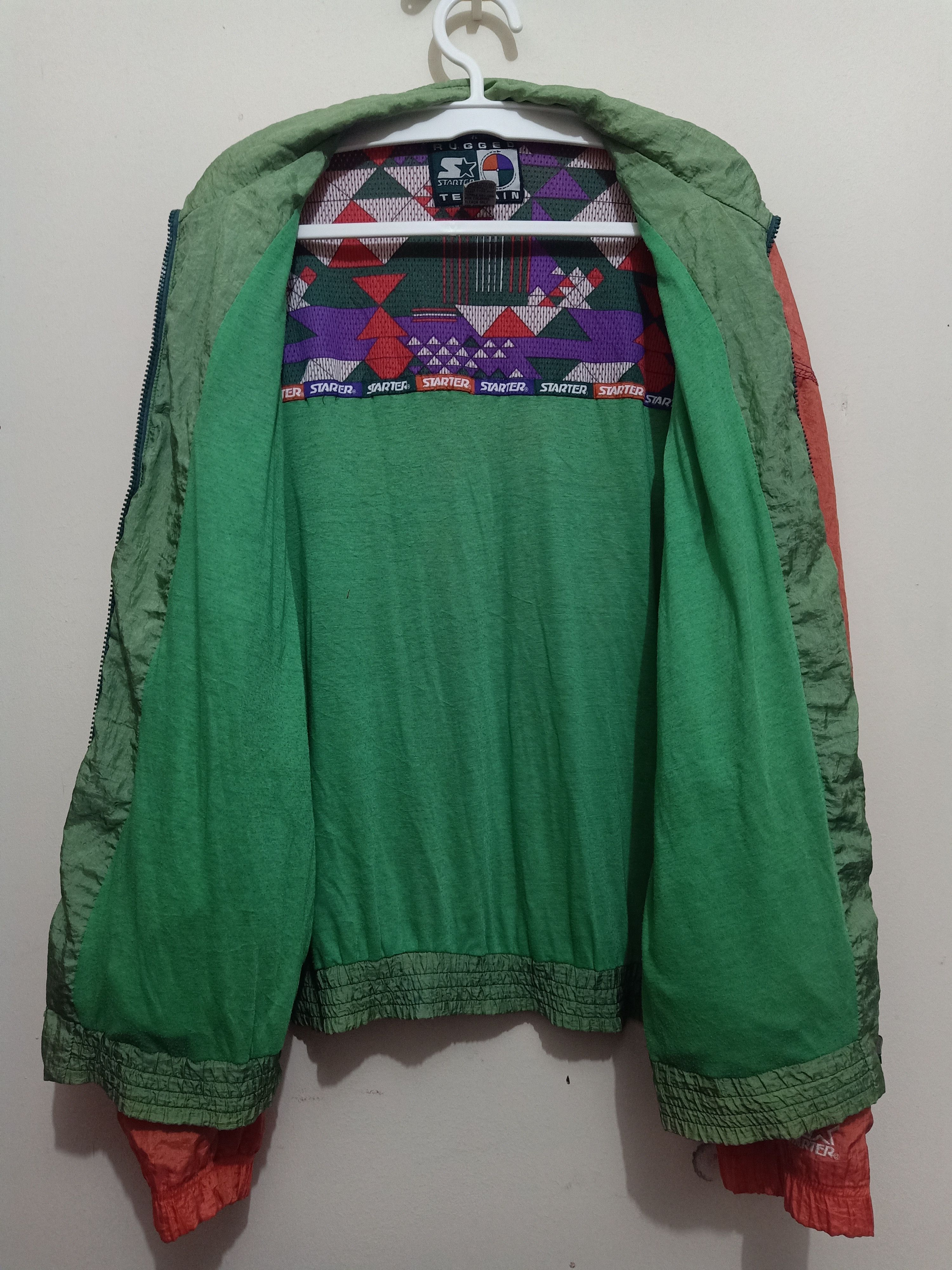 Vintage Rare Starter Rugged Terrain Geometric Windbreaker Jacket Size US L / EU 52-54 / 3 - 7 Thumbnail