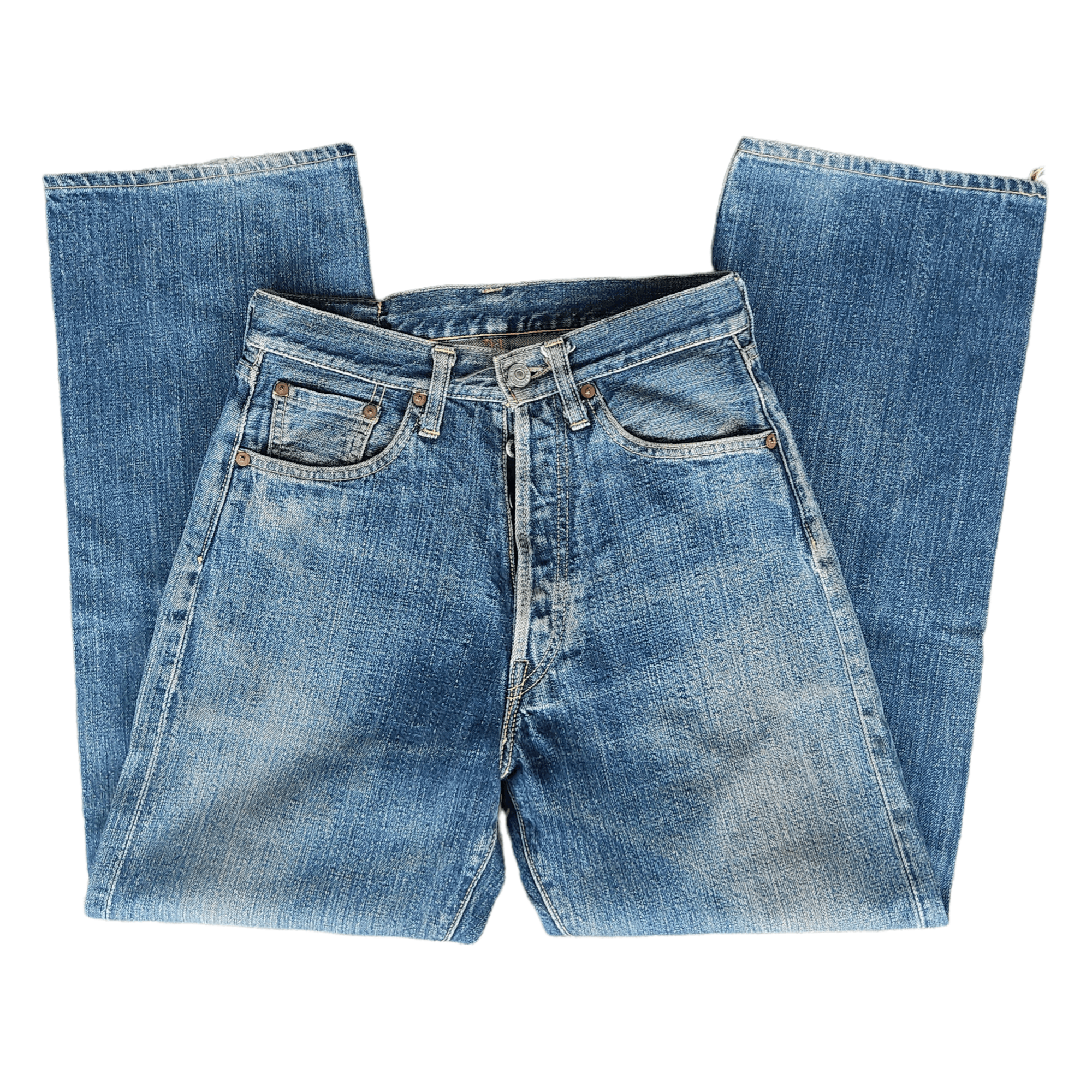Japanese Brand Vintage Earth Culture Selvedge Denim Jeans Size US 27 - 4 Thumbnail
