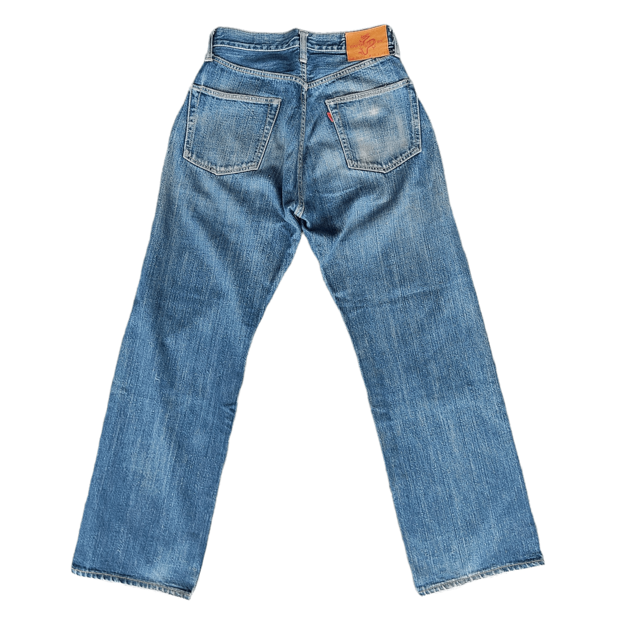 Japanese Brand Vintage Earth Culture Selvedge Denim Jeans Size US 27 - 2 Thumbnail