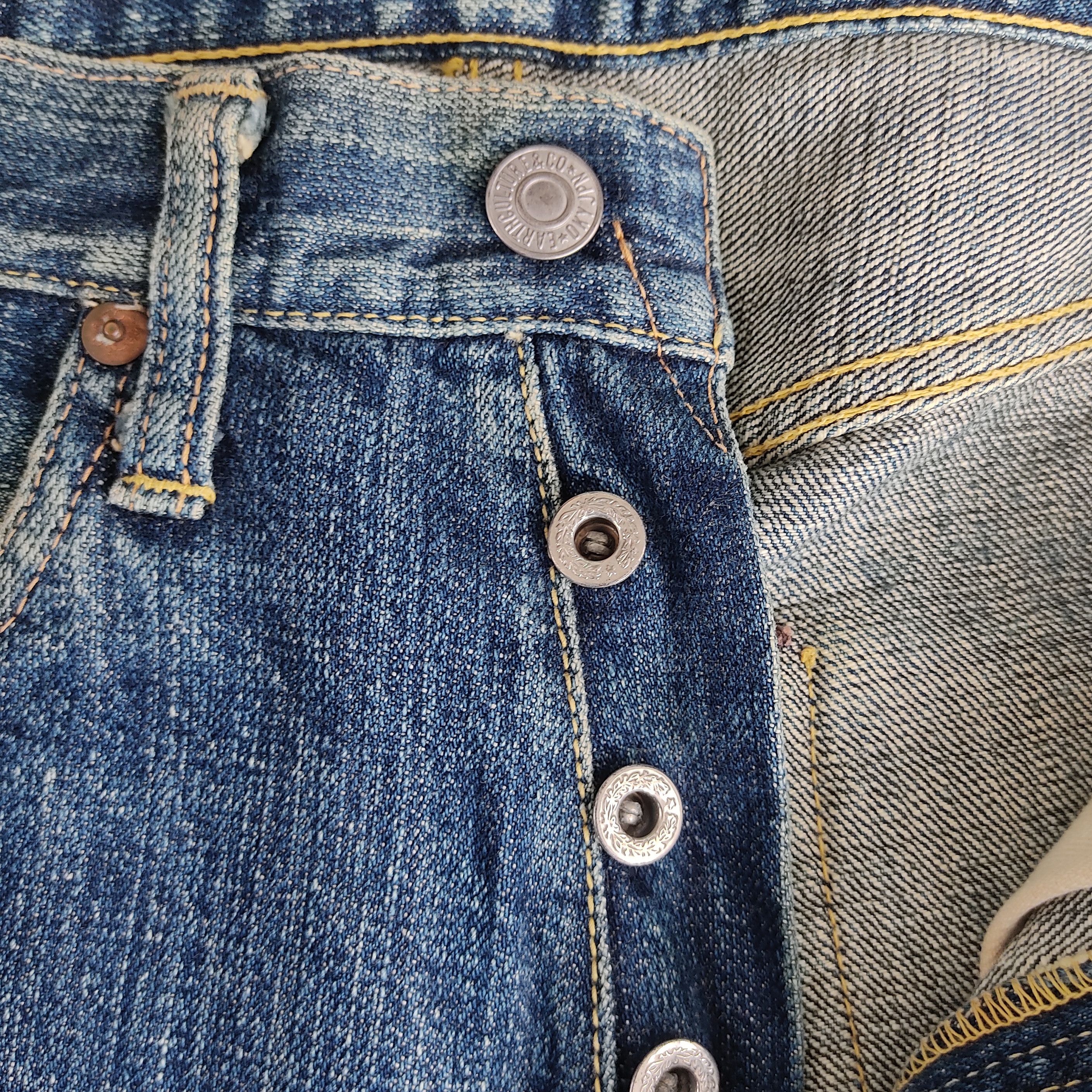 Japanese Brand Vintage Earth Culture Selvedge Denim Jeans Size US 27 - 8 Thumbnail