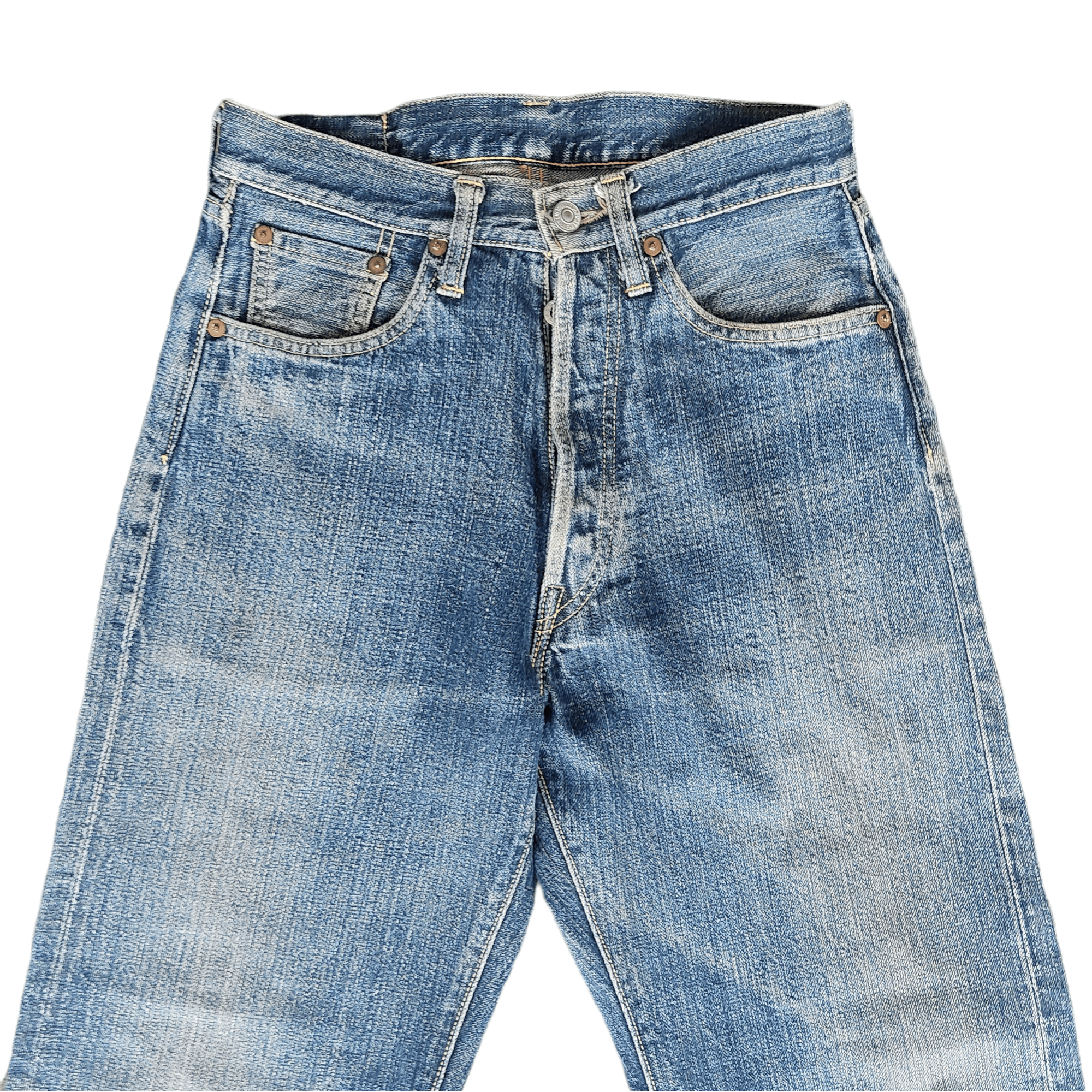 Japanese Brand Vintage Earth Culture Selvedge Denim Jeans Size US 27 - 3 Thumbnail