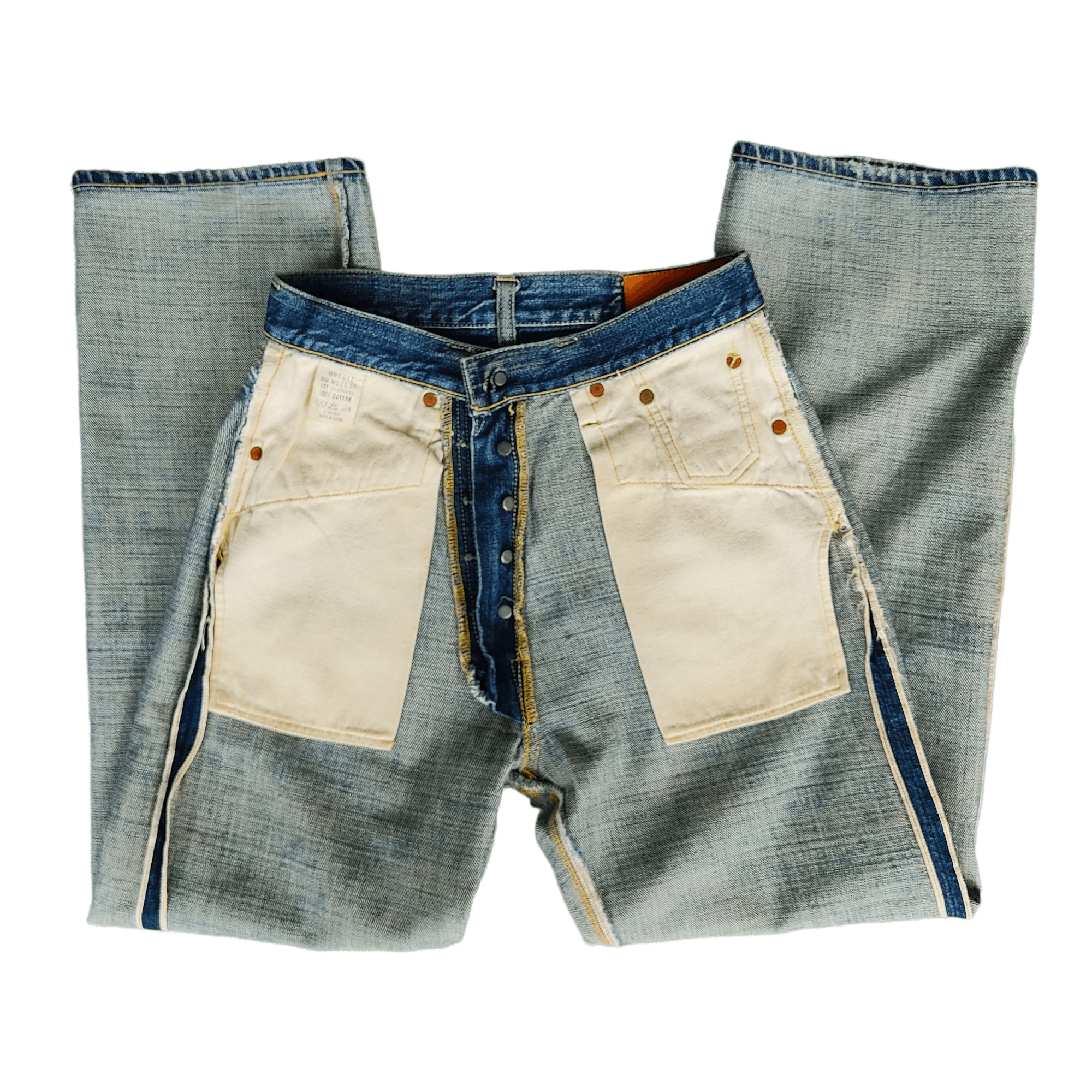 Japanese Brand Vintage Earth Culture Selvedge Denim Jeans Size US 27 - 7 Thumbnail