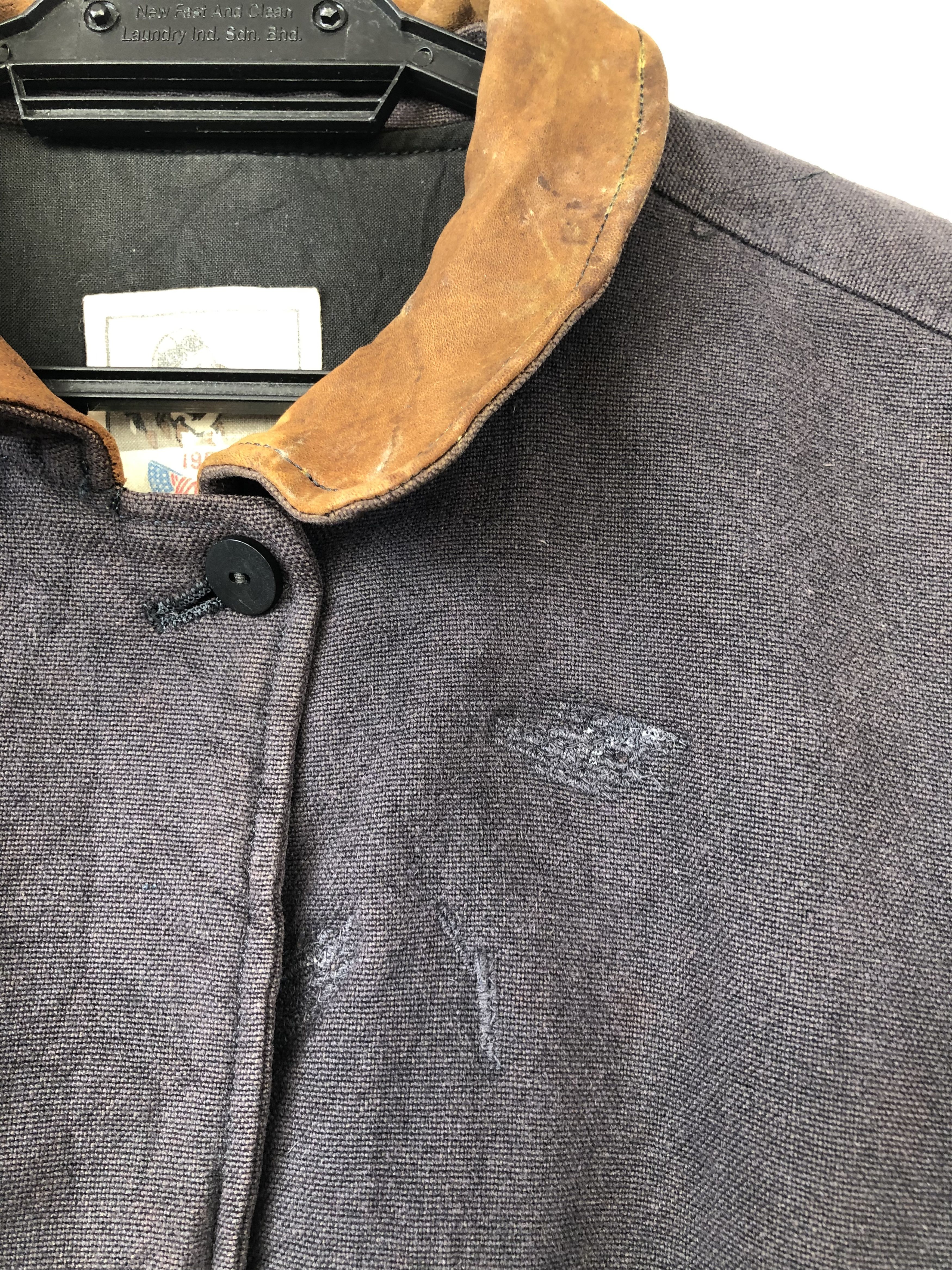 Japanese Brand VINTAGE 80’S DISTRESSED HIRATA LEATHER PATCH FLIGHT JACKET Size US M / EU 48-50 / 2 - 7 Thumbnail