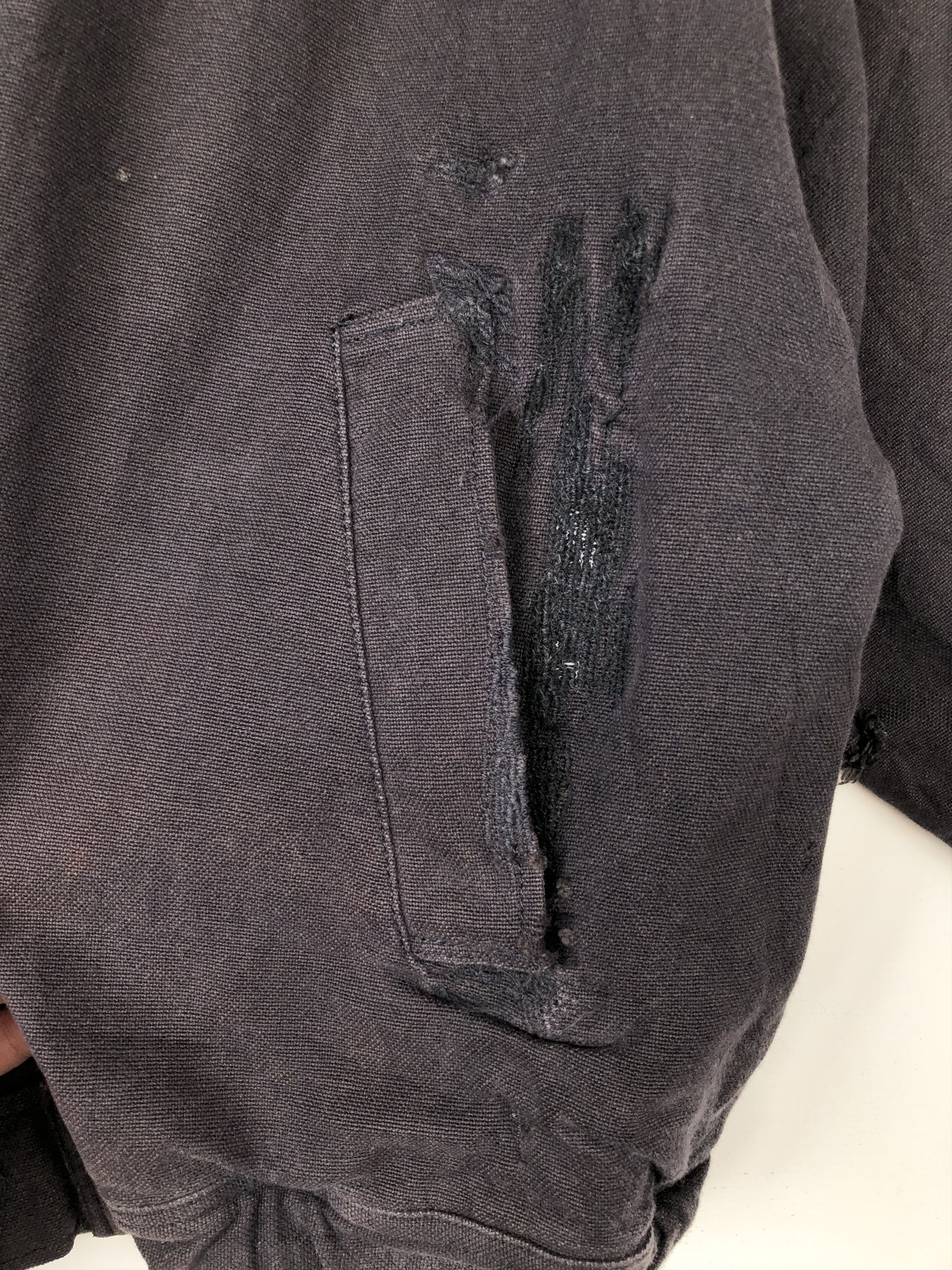 Japanese Brand VINTAGE 80’S DISTRESSED HIRATA LEATHER PATCH FLIGHT JACKET Size US M / EU 48-50 / 2 - 8 Thumbnail