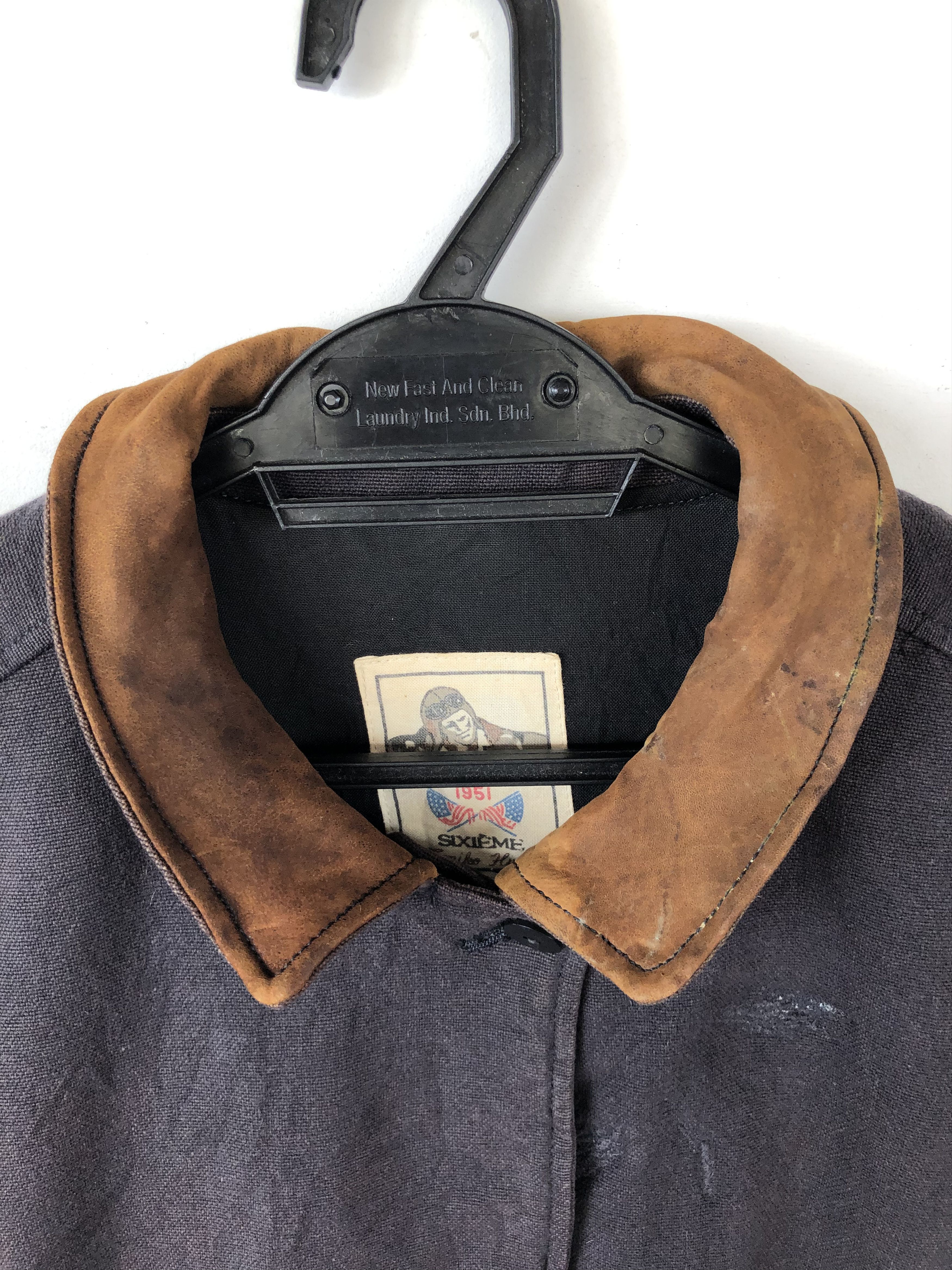 Japanese Brand VINTAGE 80’S DISTRESSED HIRATA LEATHER PATCH FLIGHT JACKET Size US M / EU 48-50 / 2 - 10 Thumbnail
