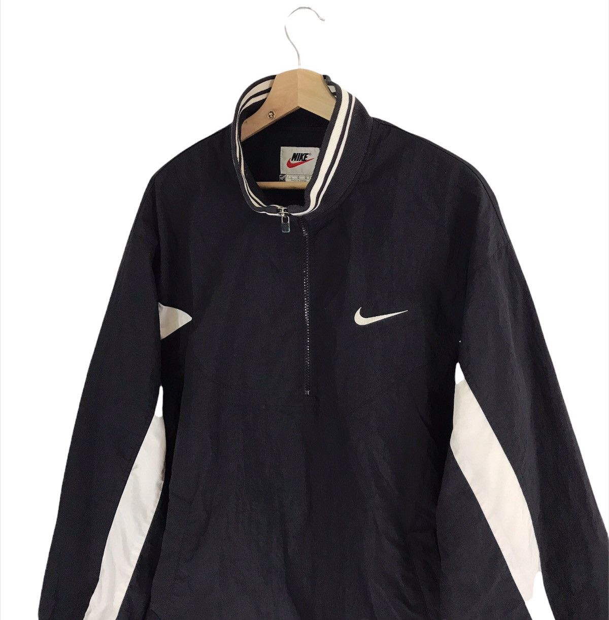 Nike × Vintage Vintage Nike Spell Out Pull Over Windbreaker Jacket Size US L / EU 52-54 / 3 - 4 Thumbnail
