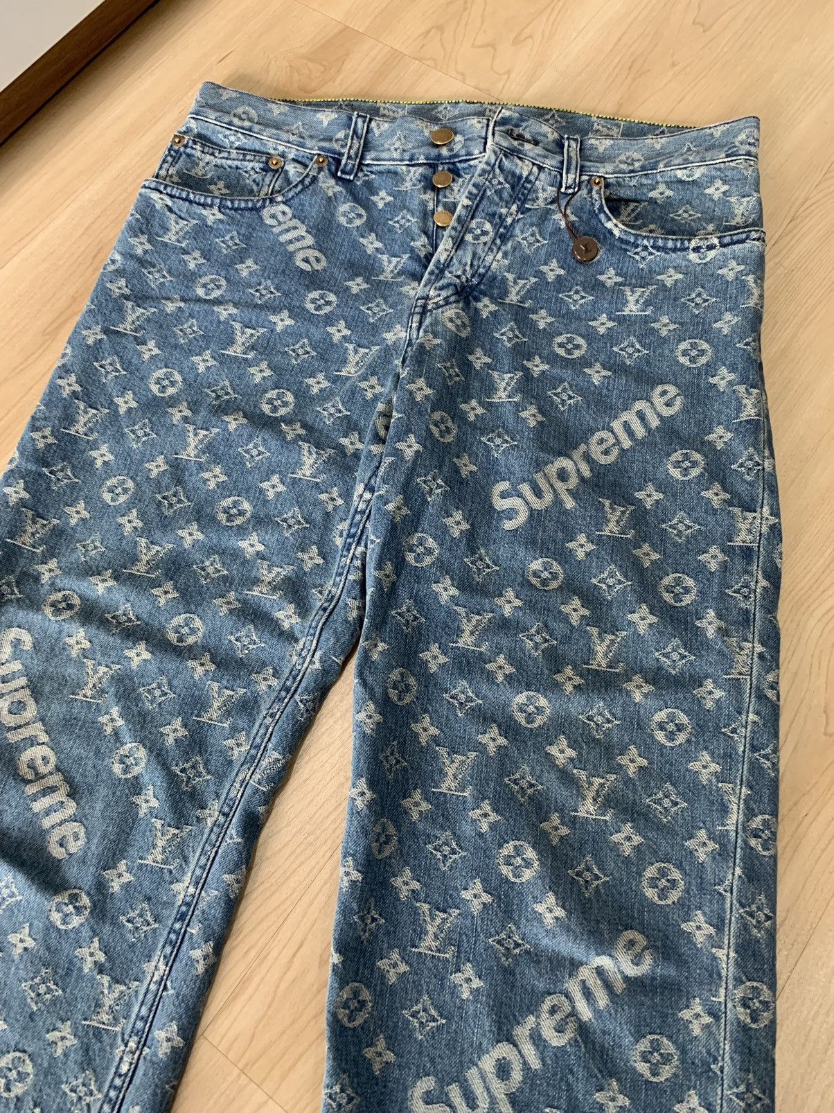 Supreme x Louis Vuitton Jacquard Denim 5-Pocket Jeans