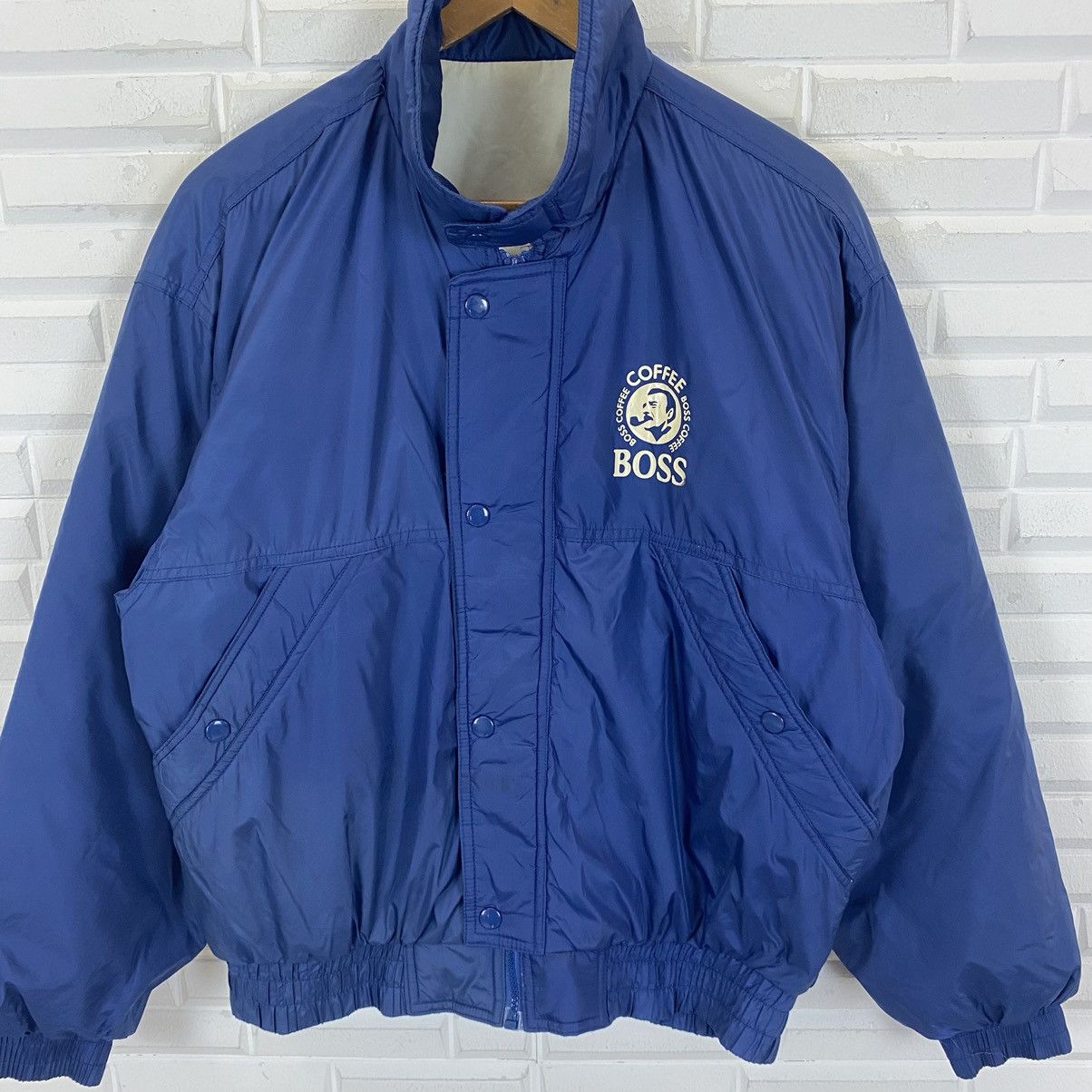 Vintage VINTAGE BOSS COFFEE BIG LOGO BOMBER JACKET Size US L / EU 52-54 / 3 - 5 Thumbnail