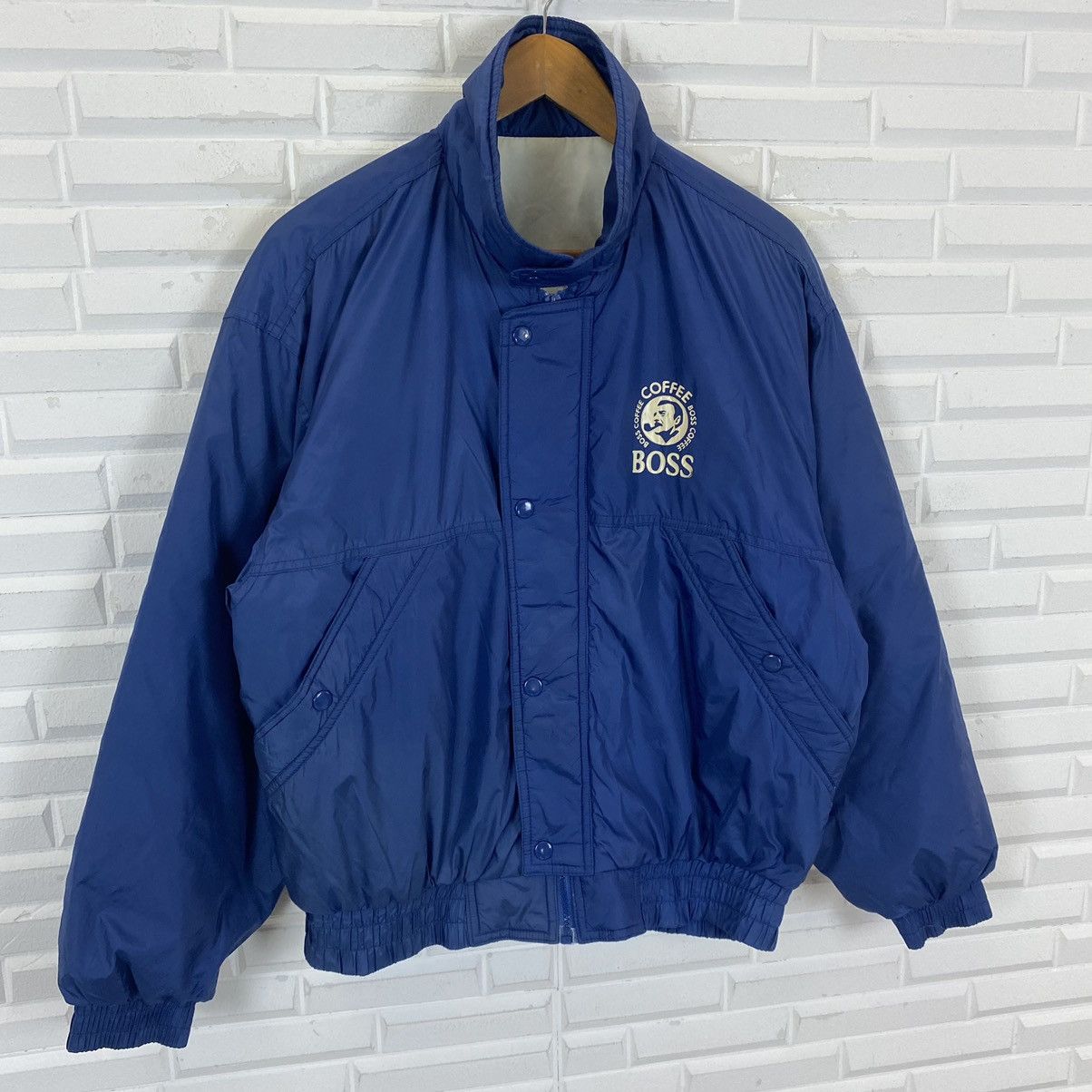 Vintage VINTAGE BOSS COFFEE BIG LOGO BOMBER JACKET Size US L / EU 52-54 / 3 - 3 Thumbnail
