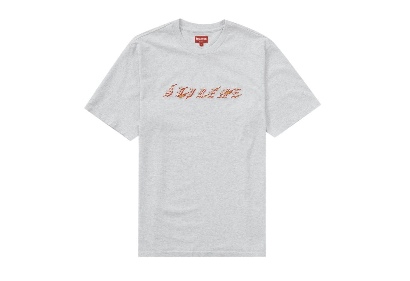 Supreme Supreme SS22 Flames S/S Top in Ash Grey - XLarge Size US XL / EU 56 / 4 - 1 Preview