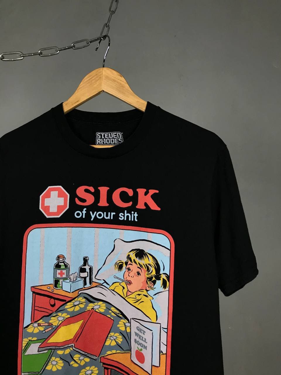 Other × Vintage Steven Rhodes Sick of your shit other American vintage tee Size US M / EU 48-50 / 2 - 2 Thumbnail
