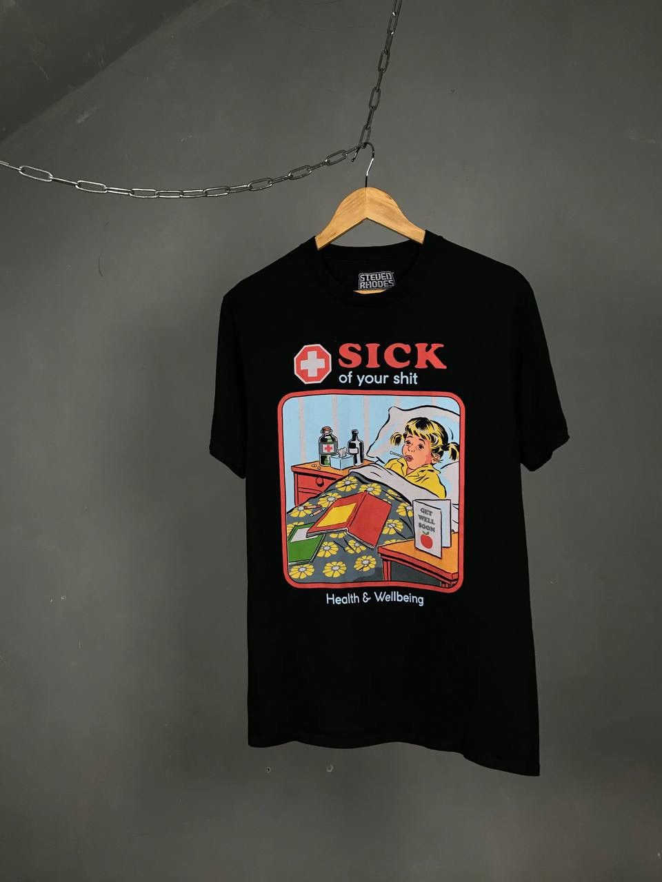 Other × Vintage Steven Rhodes Sick of your shit other American vintage tee Size US M / EU 48-50 / 2 - 1 Thumbnail