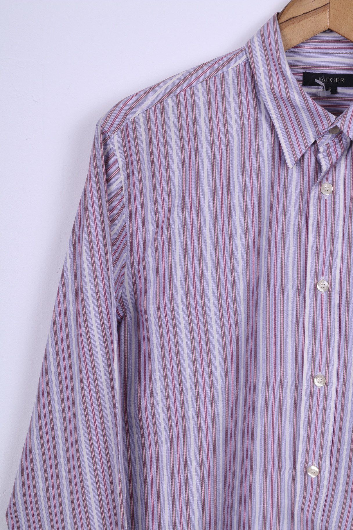 Jaeger Jaeger Men S Casual Shirt Striped Cotton Long Sleeve 7139 Size US M / EU 48-50 / 2 - 3 Thumbnail