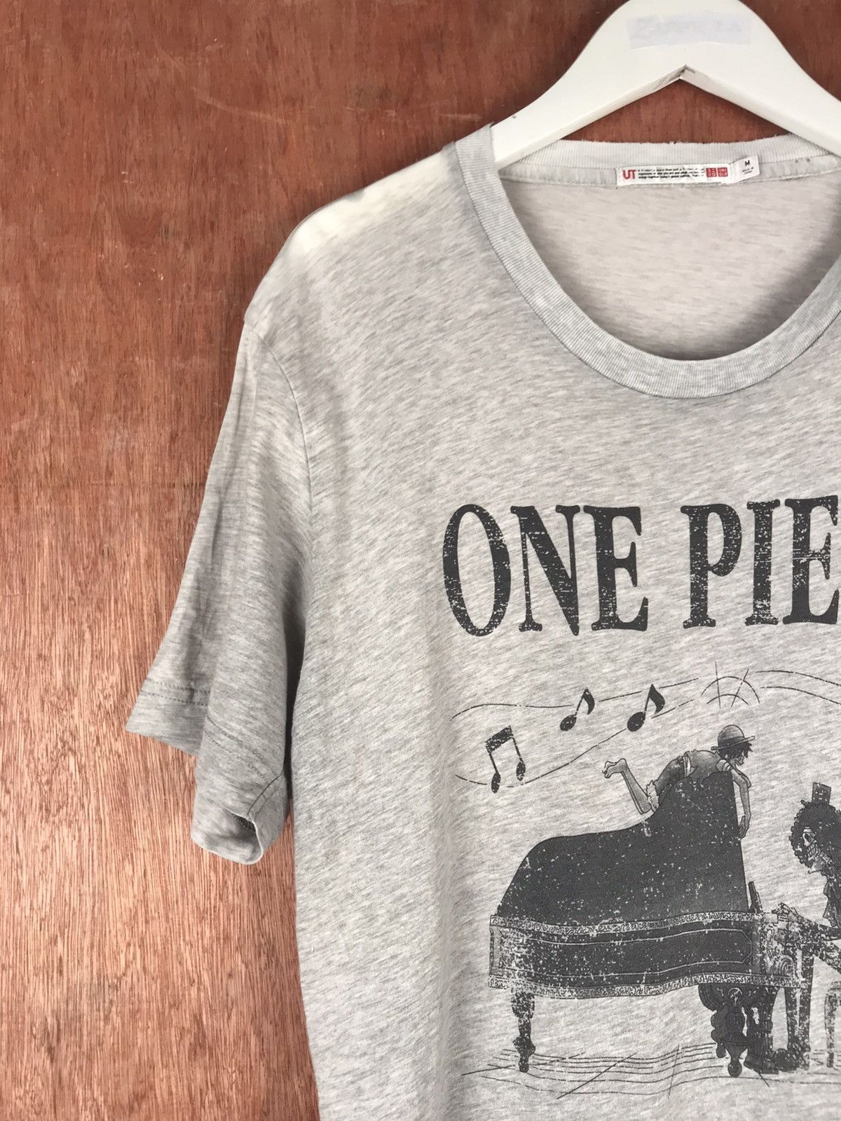 Anime One Piece x Brook x Uniqlo T-Shirt #M019 Size US M / EU 48-50 / 2 - 2 Thumbnail