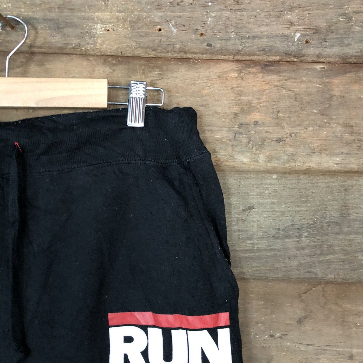 RUN DMC RUN DMC Black Joggers Pants #H446 Size US 32 / EU 48 - 5 Thumbnail