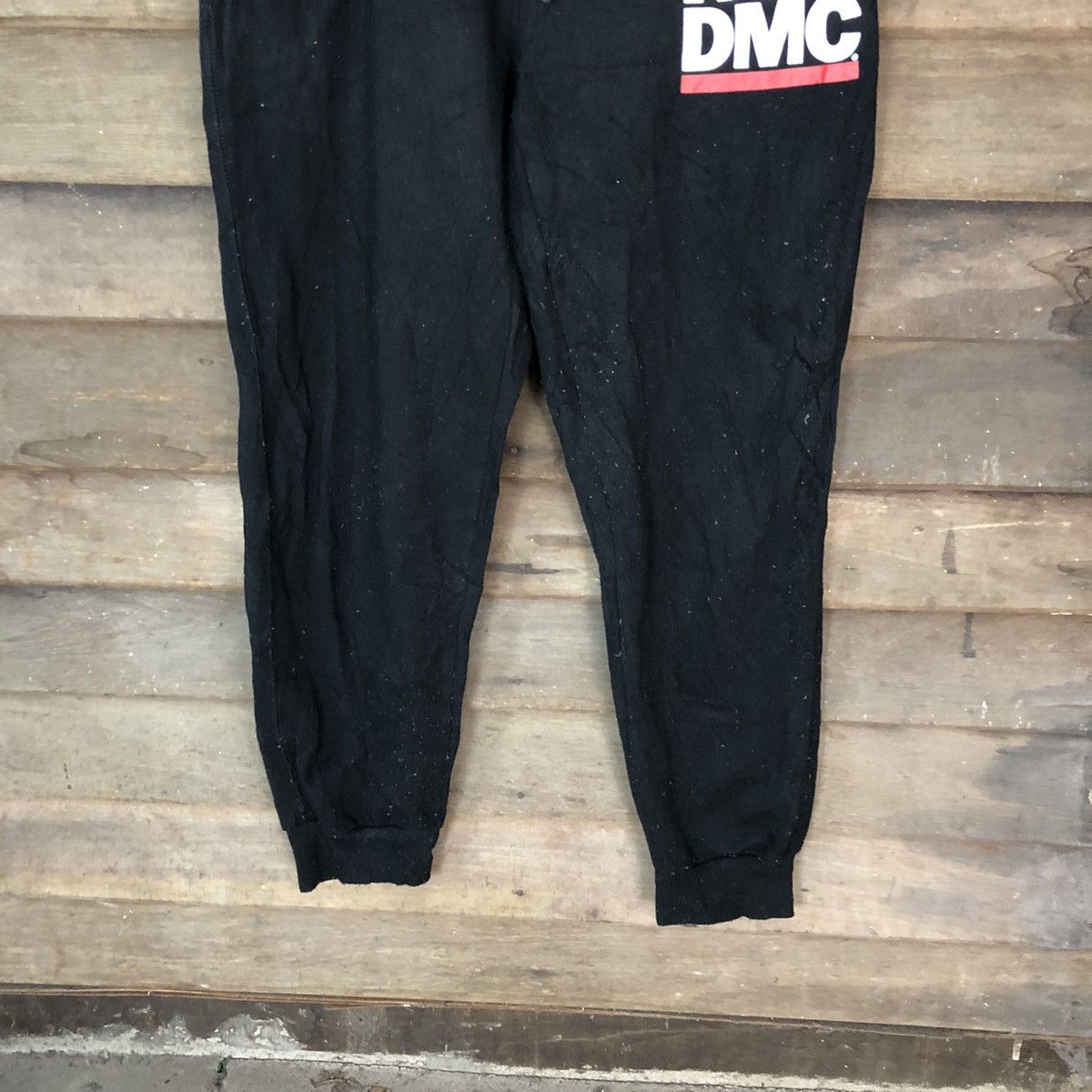 RUN DMC RUN DMC Black Joggers Pants #H446 Size US 32 / EU 48 - 3 Thumbnail