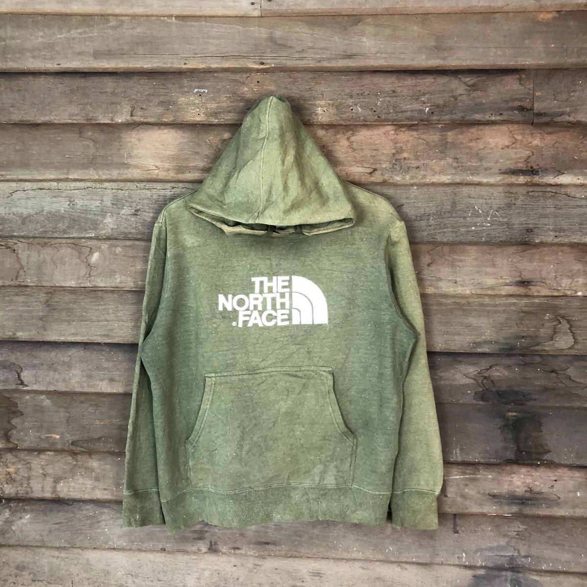 The North Face The North Face faded thrased Green Hoodie #445 Size US L / EU 52-54 / 3 - 1 Thumbnail
