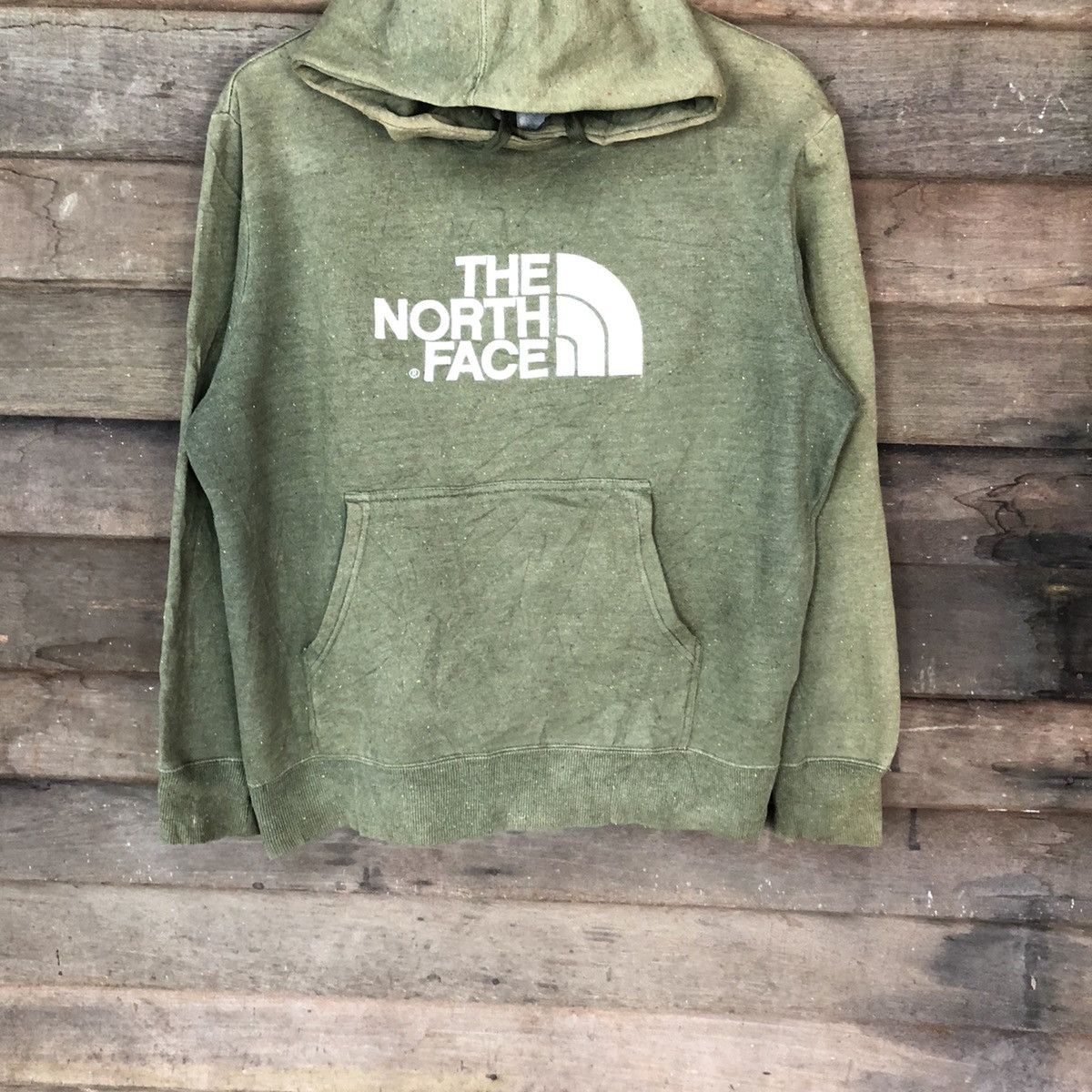 The North Face The North Face faded thrased Green Hoodie #445 Size US L / EU 52-54 / 3 - 3 Thumbnail