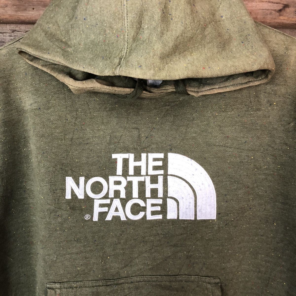 The North Face The North Face faded thrased Green Hoodie #445 Size US L / EU 52-54 / 3 - 6 Thumbnail