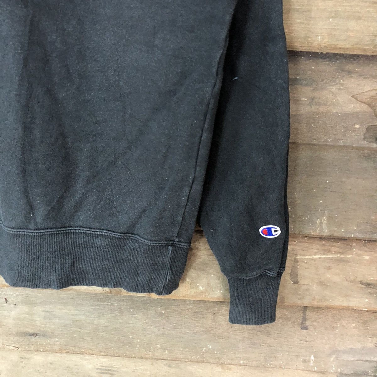 Champion Champion Black Faded vintage Sweatshirt #H428 Size S / US 4 / IT 40 - 5 Thumbnail