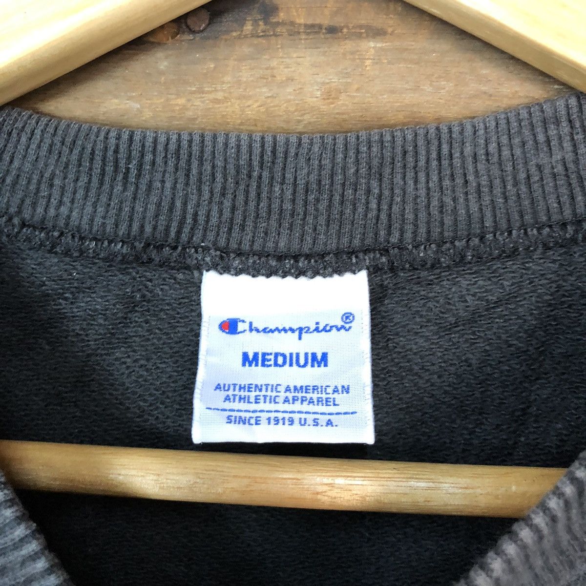 Champion Champion Black Faded vintage Sweatshirt #H428 Size S / US 4 / IT 40 - 6 Thumbnail