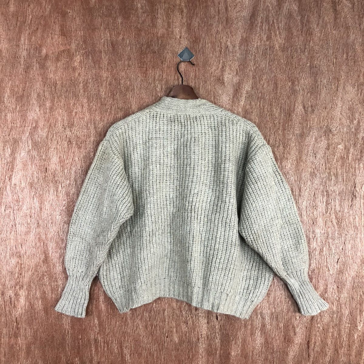 Homespun Knitwear Billzen Brown japan knitwear Cardigan #H372 Size US M / EU 48-50 / 2 - 11 Thumbnail