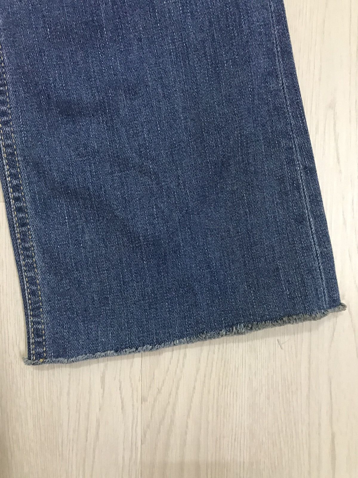 Blue Blue Japan × Japanese Brand Blue Blue Japan Distressed Denim Jeans Bootcut For Women Size 29" - 17 Thumbnail