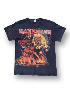 VINTAGE ROCK - T-SHIRT NOIR IRON MAIDEN NUMBER OF THE BEAST