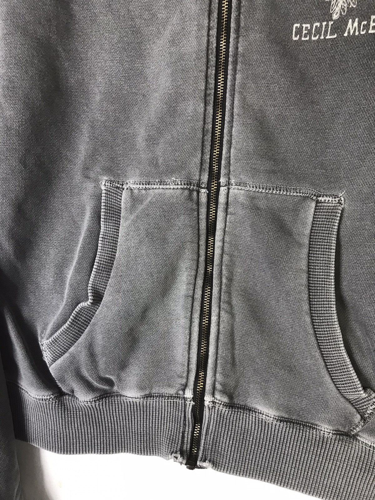 Designer × Japanese Brand × Vintage Cecil McBee Indians Native Washed Zipper Hoodie Size US S / EU 44-46 / 1 - 9 Thumbnail