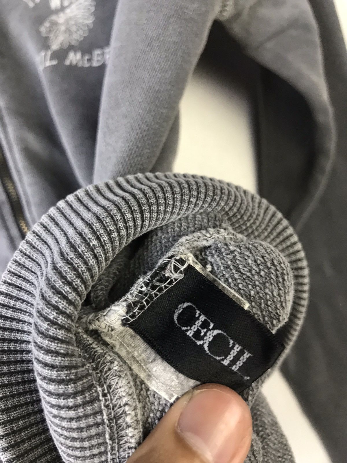 Designer × Japanese Brand × Vintage Cecil McBee Indians Native Washed Zipper Hoodie Size US S / EU 44-46 / 1 - 10 Thumbnail