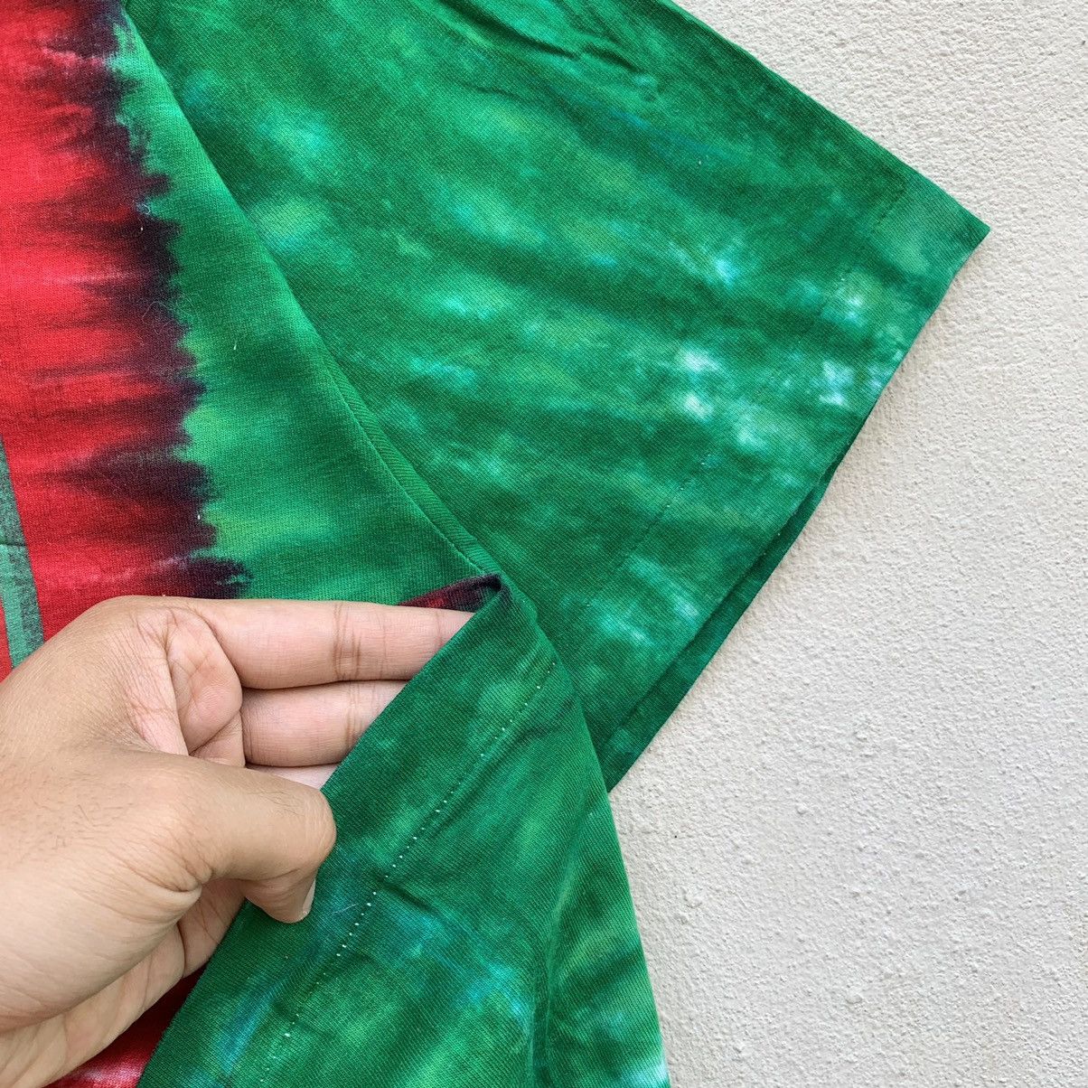 Bob Marley × Handmade × Vintage Vintage BOB MARLEY HANDMADE TIE DYE DESIGN T-shirt Size US XL / EU 56 / 4 - 7 Thumbnail
