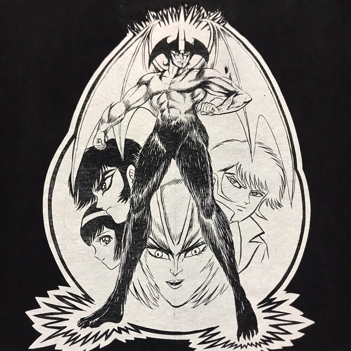 Anime Vintage Devilman Go Nagai Anime Manga T Shirt Size US L / EU 52-54 / 3 - 3 Thumbnail
