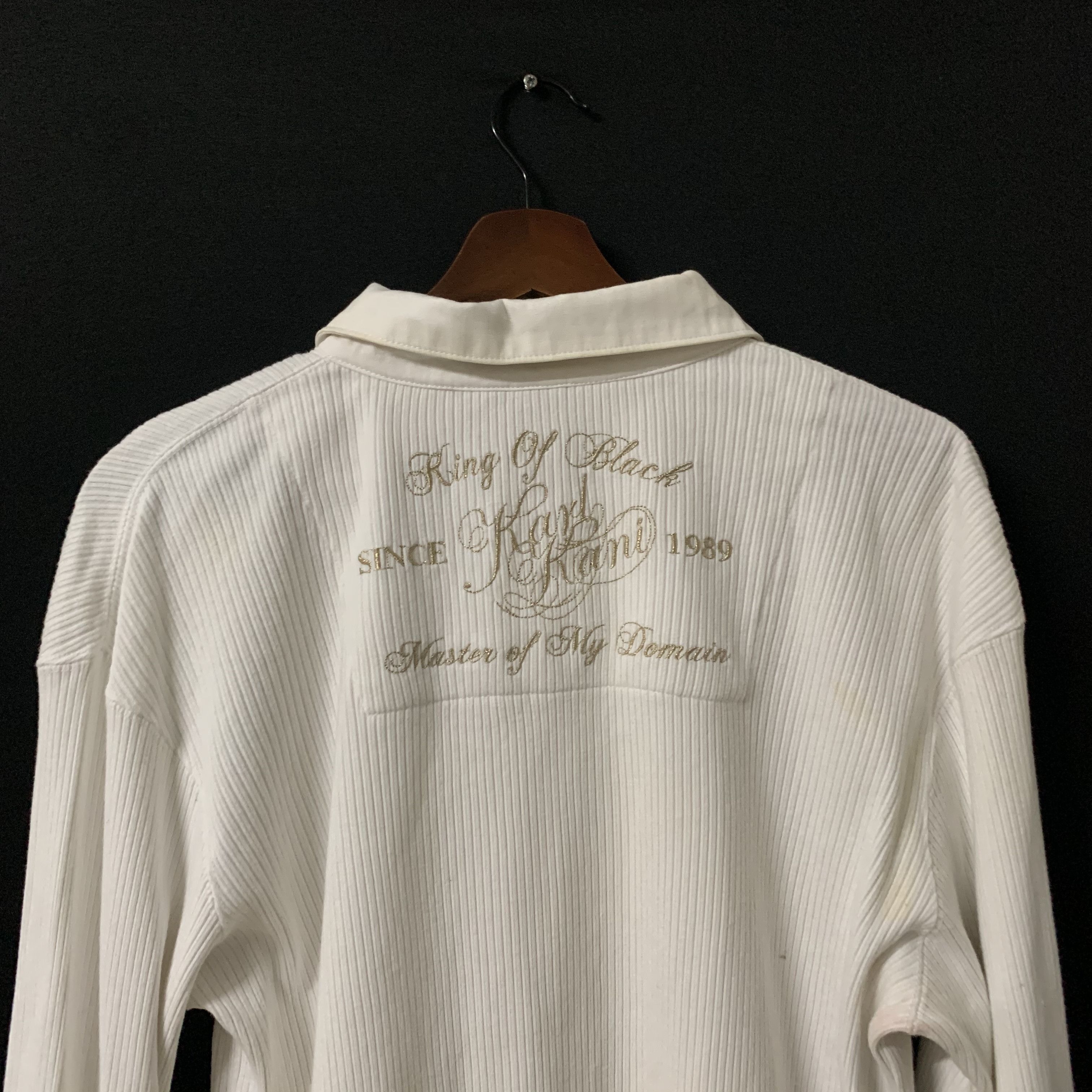 Japanese Brand Karl Kani Brand Embroidery Blank Polo Shirt Size US S / EU 44-46 / 1 - 10 Thumbnail
