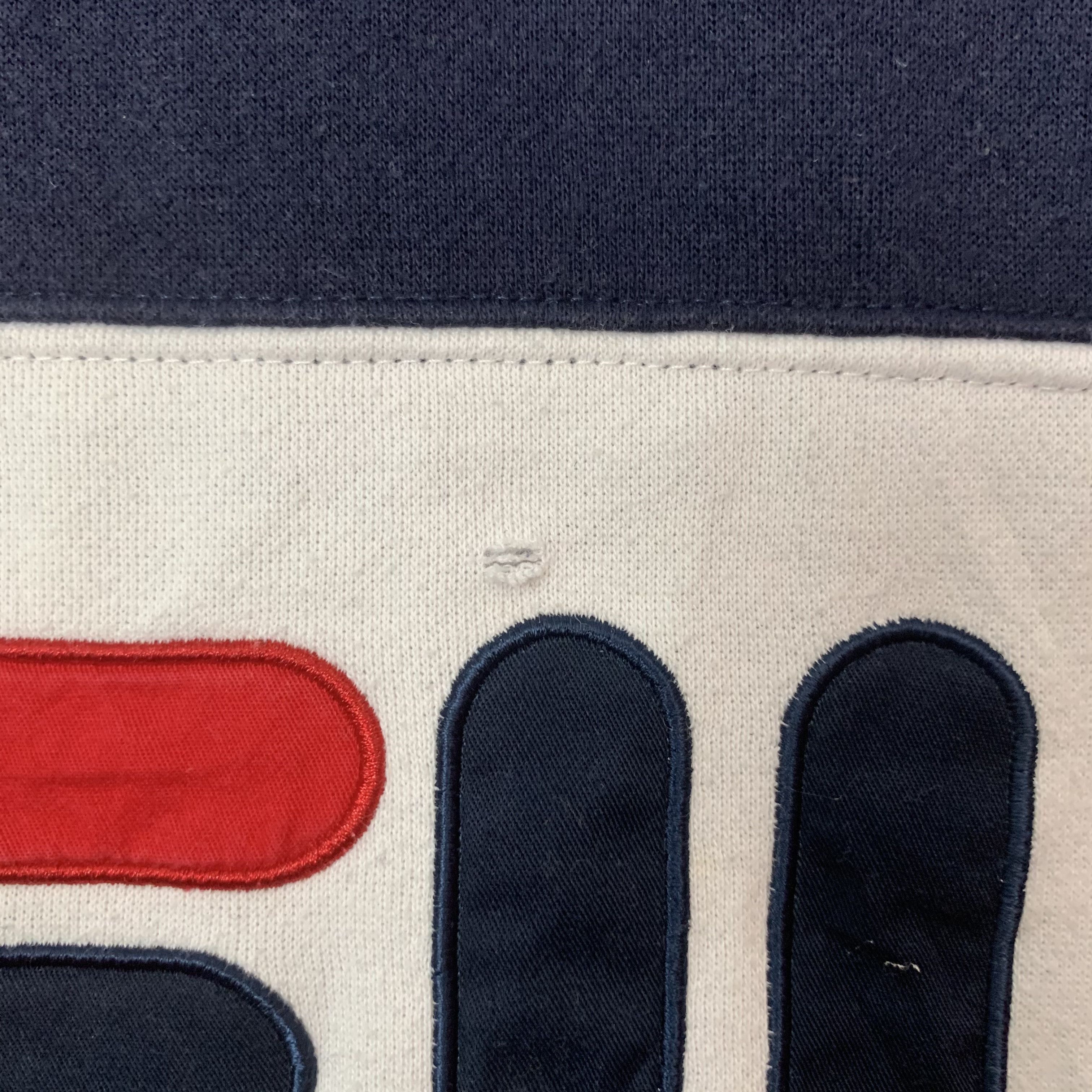 Fila 1990’s Vintage Fila Big Logo Spell Out Side Tape Sweater Size US L / EU 52-54 / 3 - 4 Thumbnail