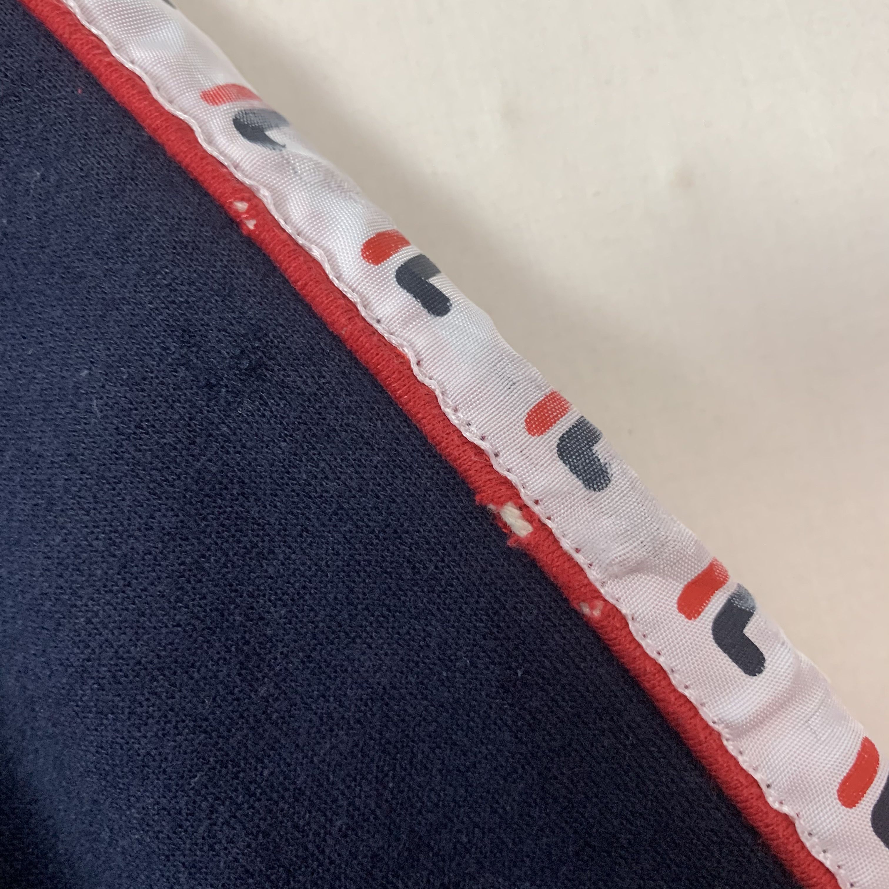 Fila 1990’s Vintage Fila Big Logo Spell Out Side Tape Sweater Size US L / EU 52-54 / 3 - 14 Thumbnail