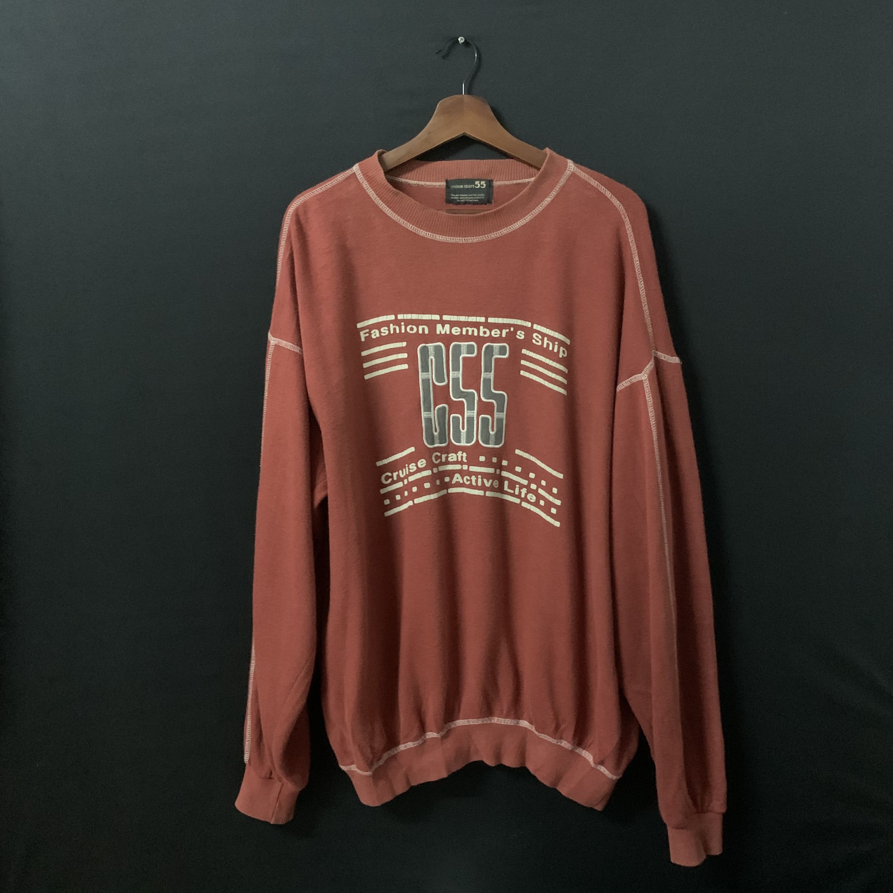 Japanese Brand C55 Cruise Craft Brand Spell Out Crewneck Sweater Size US L / EU 52-54 / 3 - 1 Thumbnail