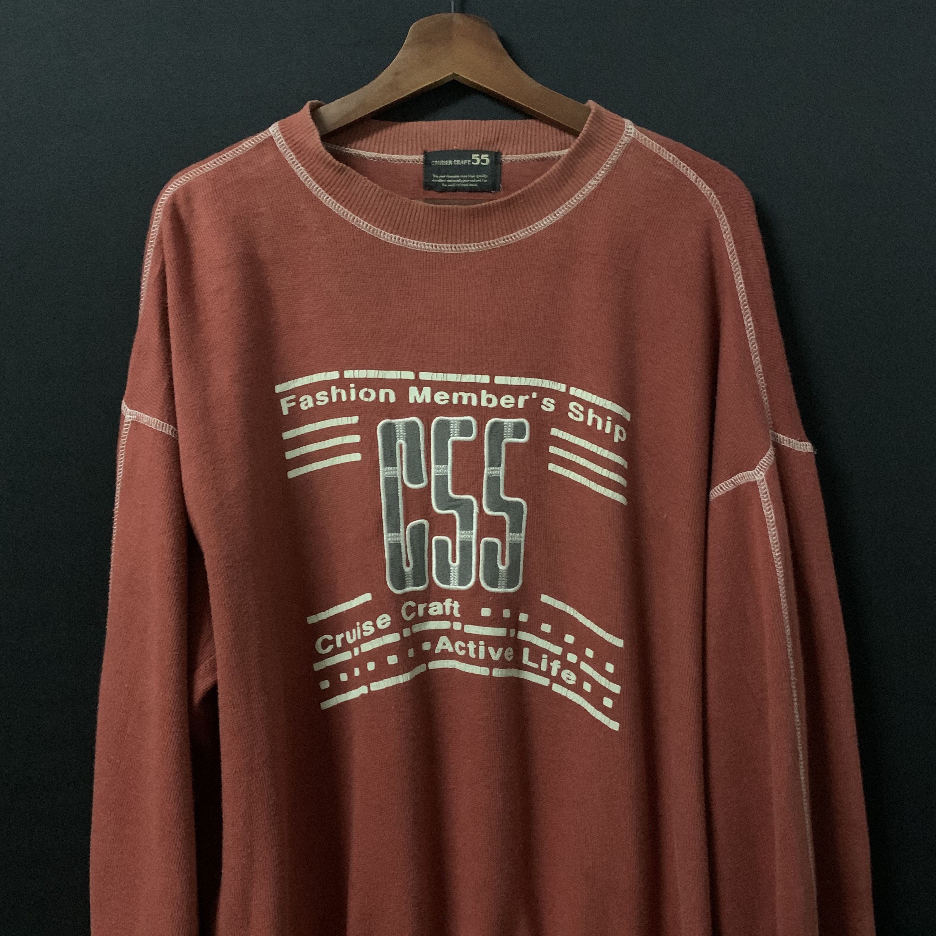 Japanese Brand C55 Cruise Craft Brand Spell Out Crewneck Sweater Size US L / EU 52-54 / 3 - 2 Thumbnail