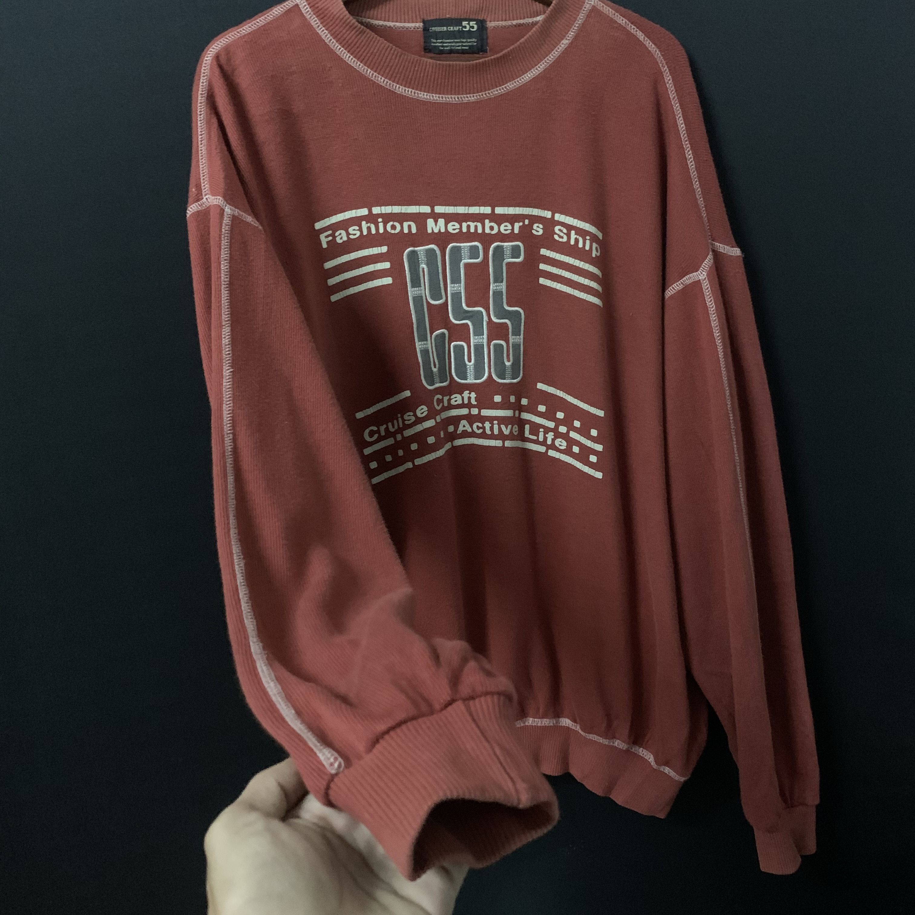 Japanese Brand C55 Cruise Craft Brand Spell Out Crewneck Sweater Size US L / EU 52-54 / 3 - 4 Thumbnail