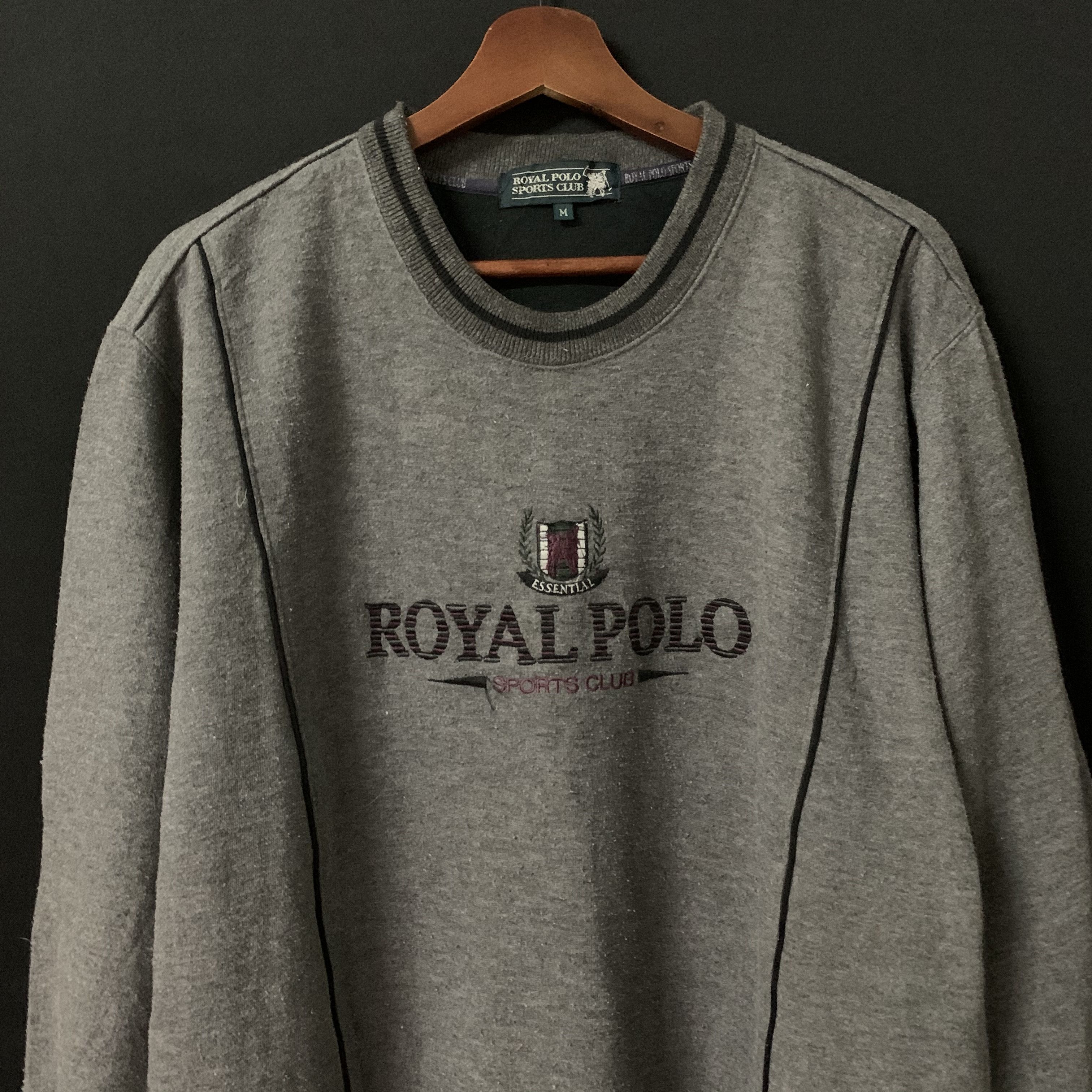 Japanese Brand Vintage Royal Polo Sports Club Embroidery Crewneck Sweater Size US M / EU 48-50 / 2 - 2 Thumbnail
