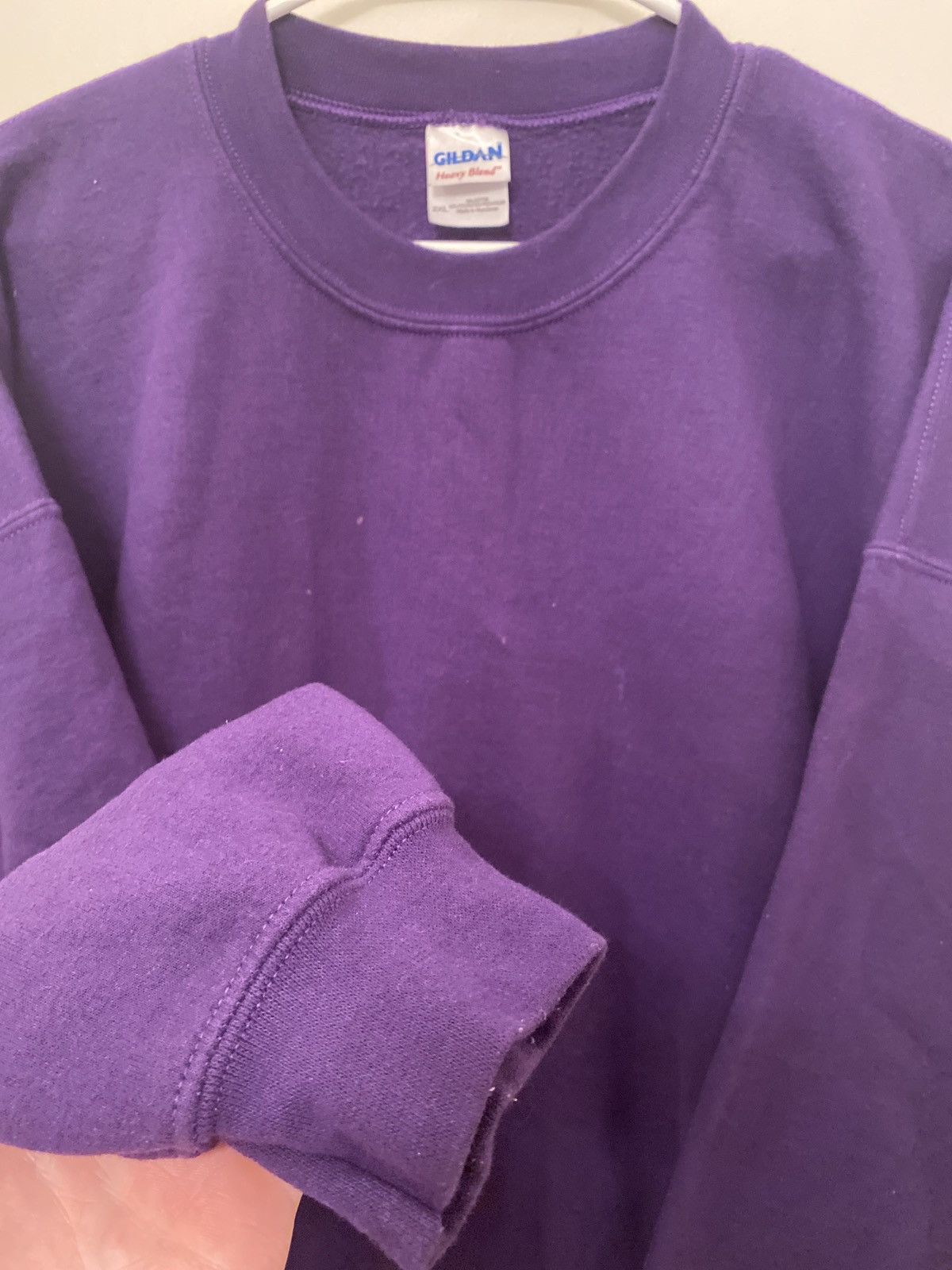 Gildan Purple Blank Sweatshirt Size US XXL / EU 58 / 5 - 3 Thumbnail