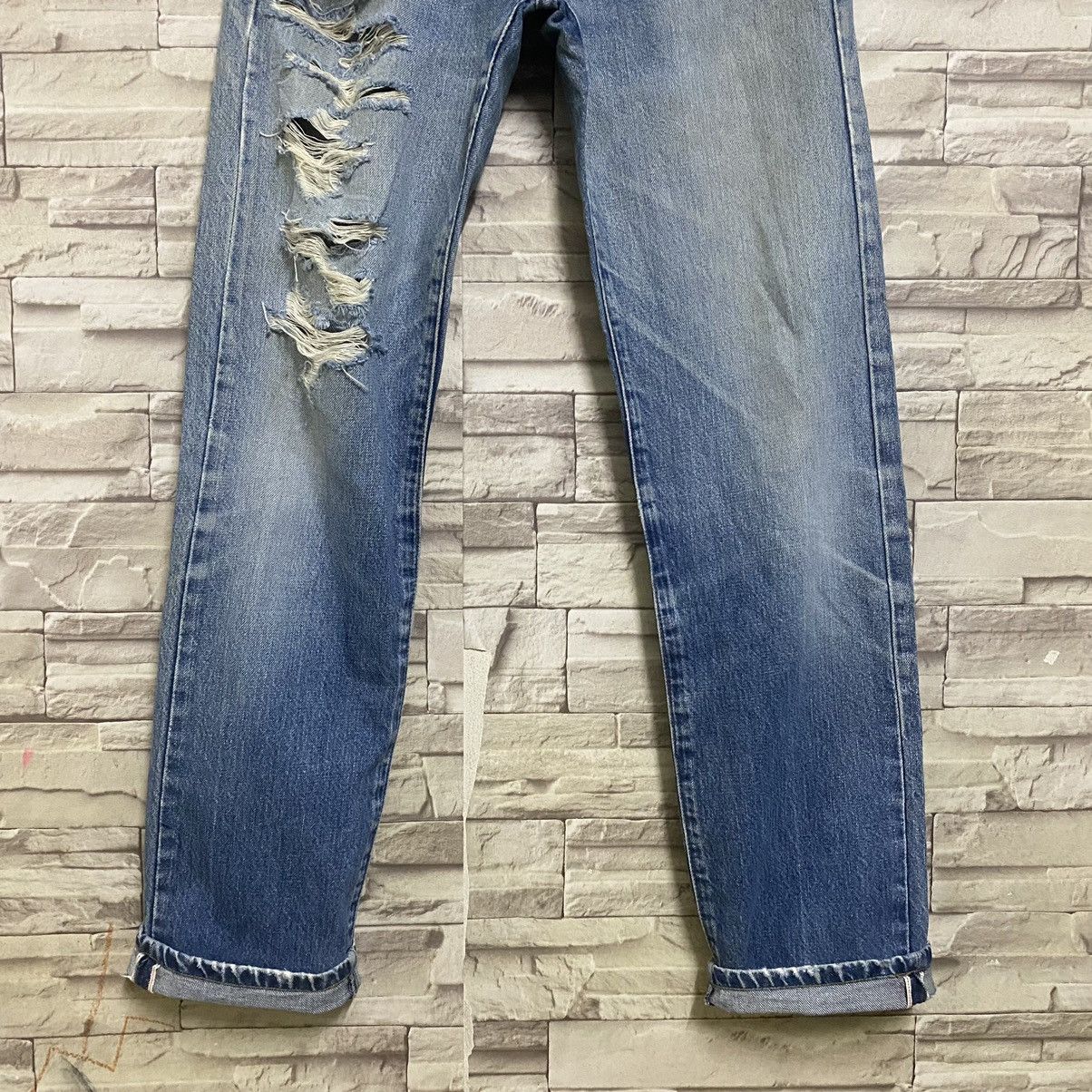 Levi's Vintage Levis 502xx BIG E Selvedge Jeans Distressed 28x32 Size US 28 / EU 44 - 5 Thumbnail