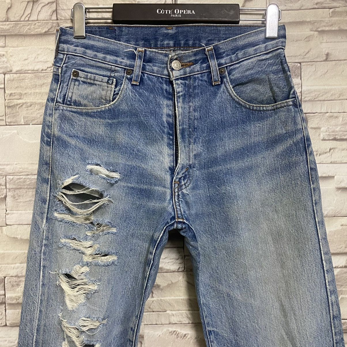 Levi's Vintage Levis 502xx BIG E Selvedge Jeans Distressed 28x32 Size US 28 / EU 44 - 4 Thumbnail