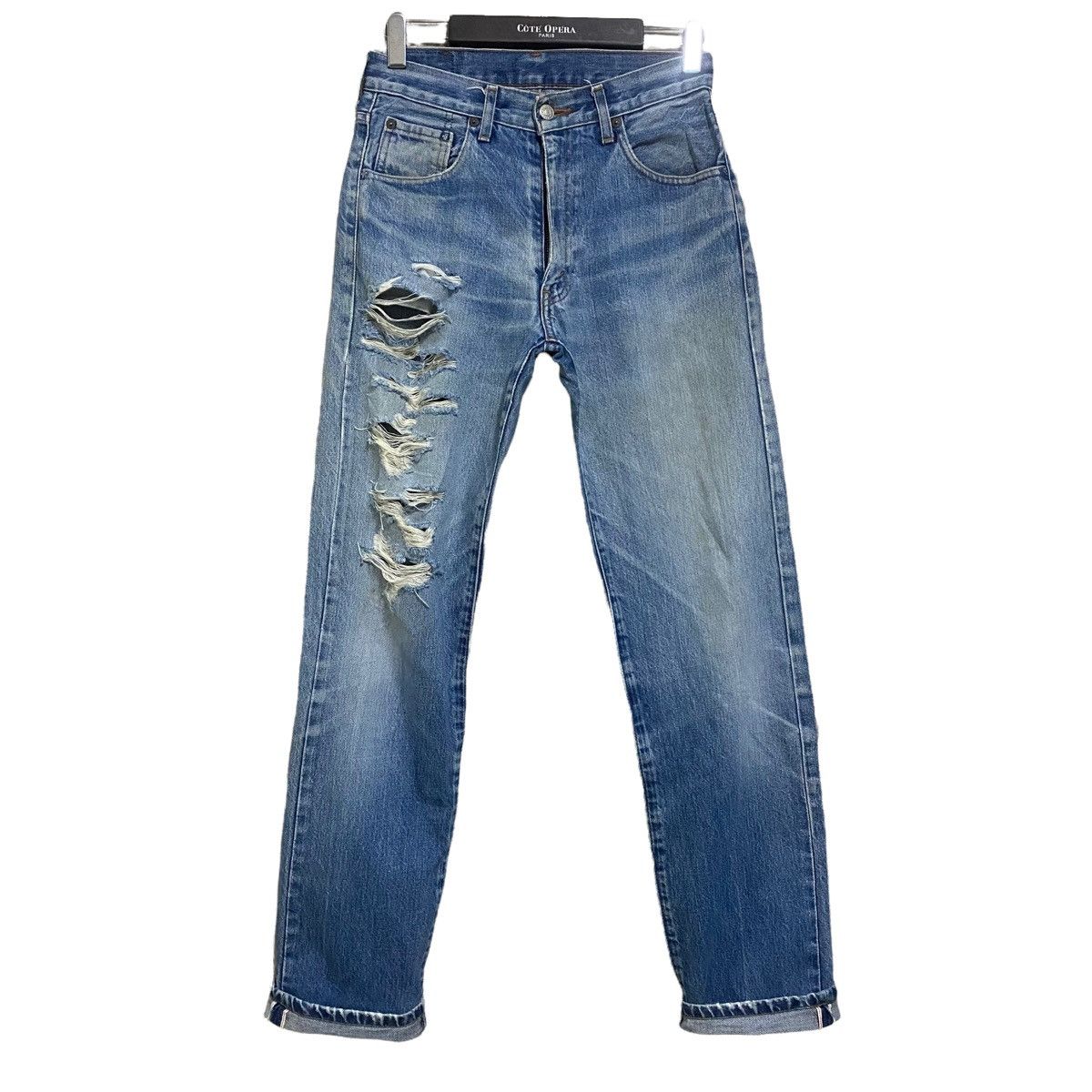 Levi's Vintage Levis 502xx BIG E Selvedge Jeans Distressed 28x32 Size US 28 / EU 44 - 1 Thumbnail