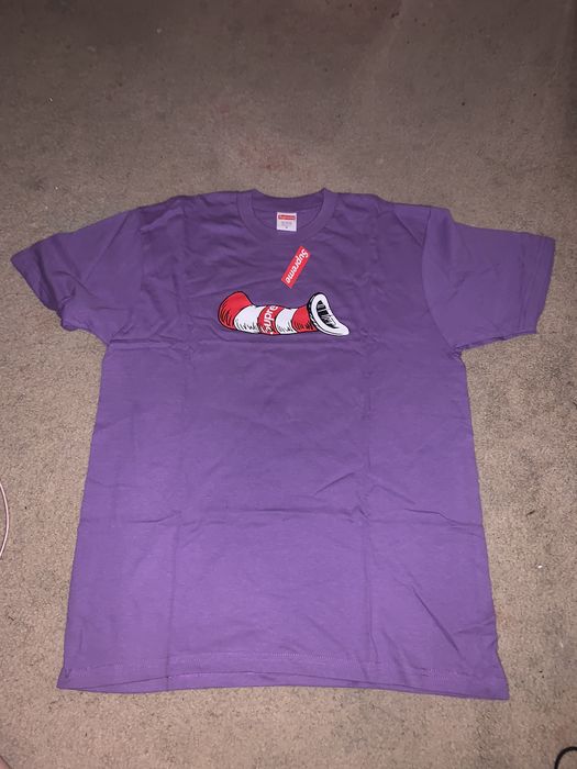 Supreme cat in the hat sales tee purple