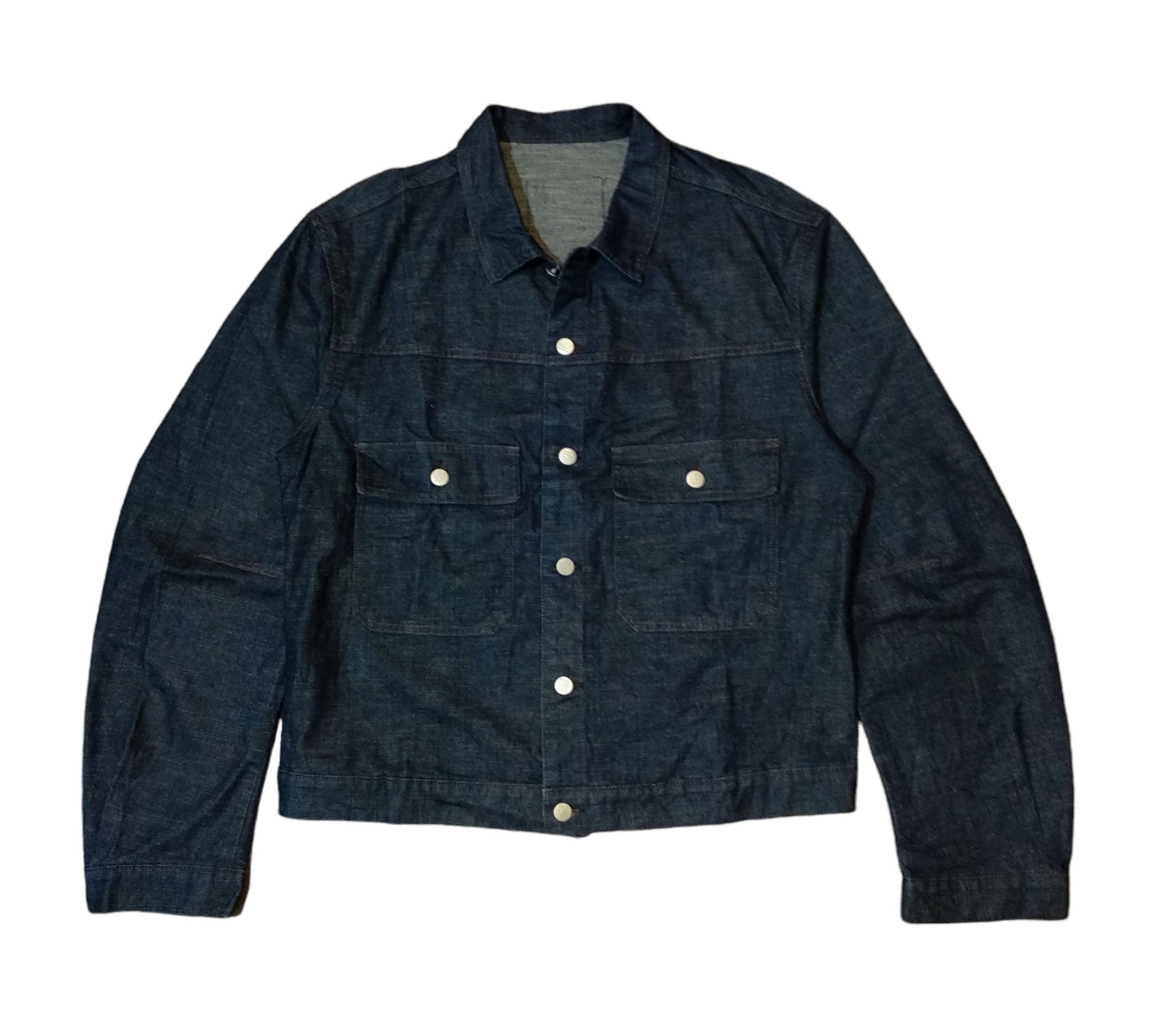 Marithe + Francois Girbaud MARITHE FRANCOIS GIRBAUD TYPE 2 INDIGO DENIM JACKET Size US XL / EU 56 / 4 - 1 Thumbnail