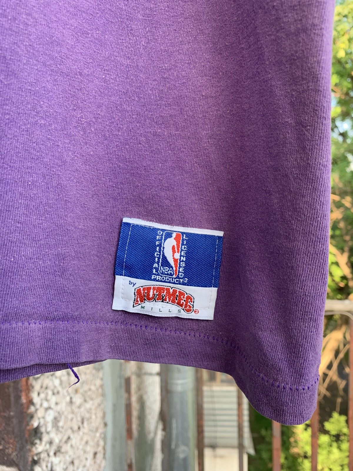 NBA Vintage Los Angeles Lakers Nutmeg Made In USA Faded Shirt Size US M / EU 48-50 / 2 - 8 Thumbnail